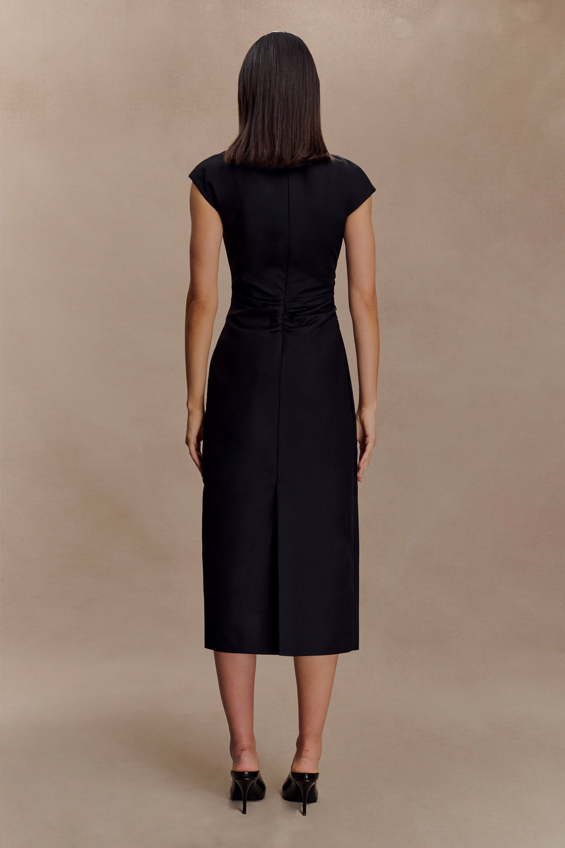 Lorena Cotton Midi Dress - Black #2