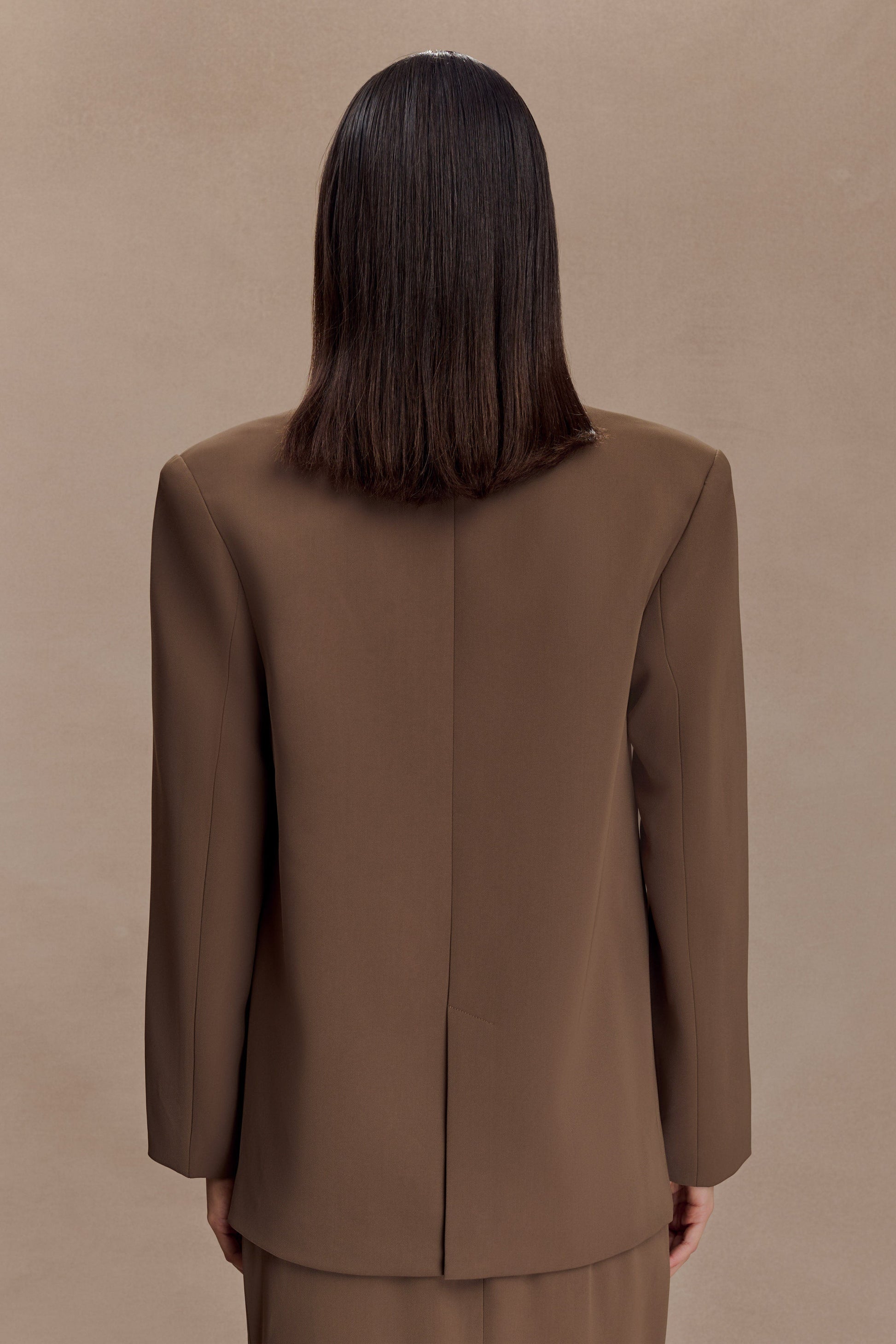 Mateo Oversized Blazer - Cacao Brown #2