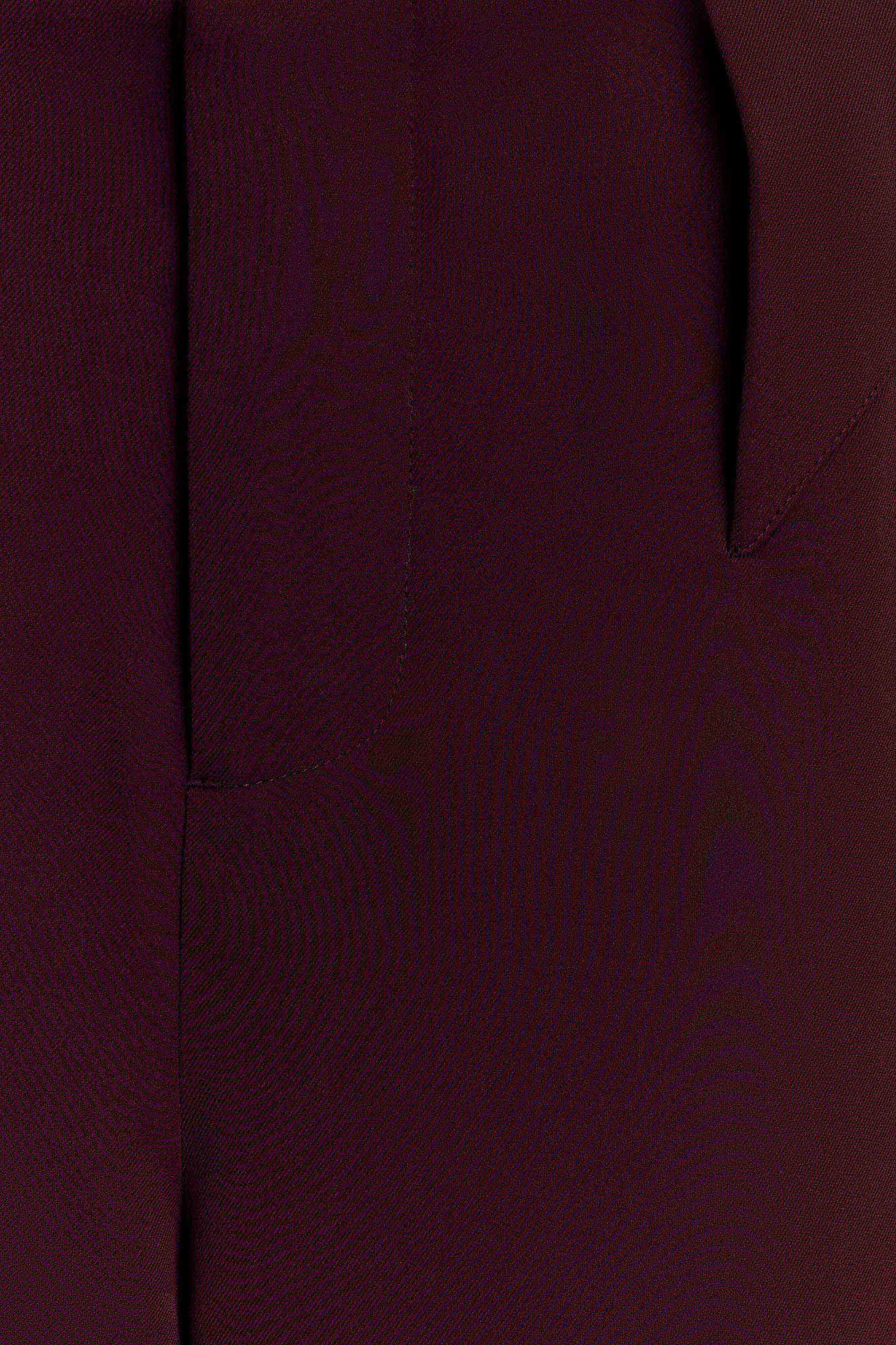Arlo Wide Leg Suiting Trouser - Mahogany #7