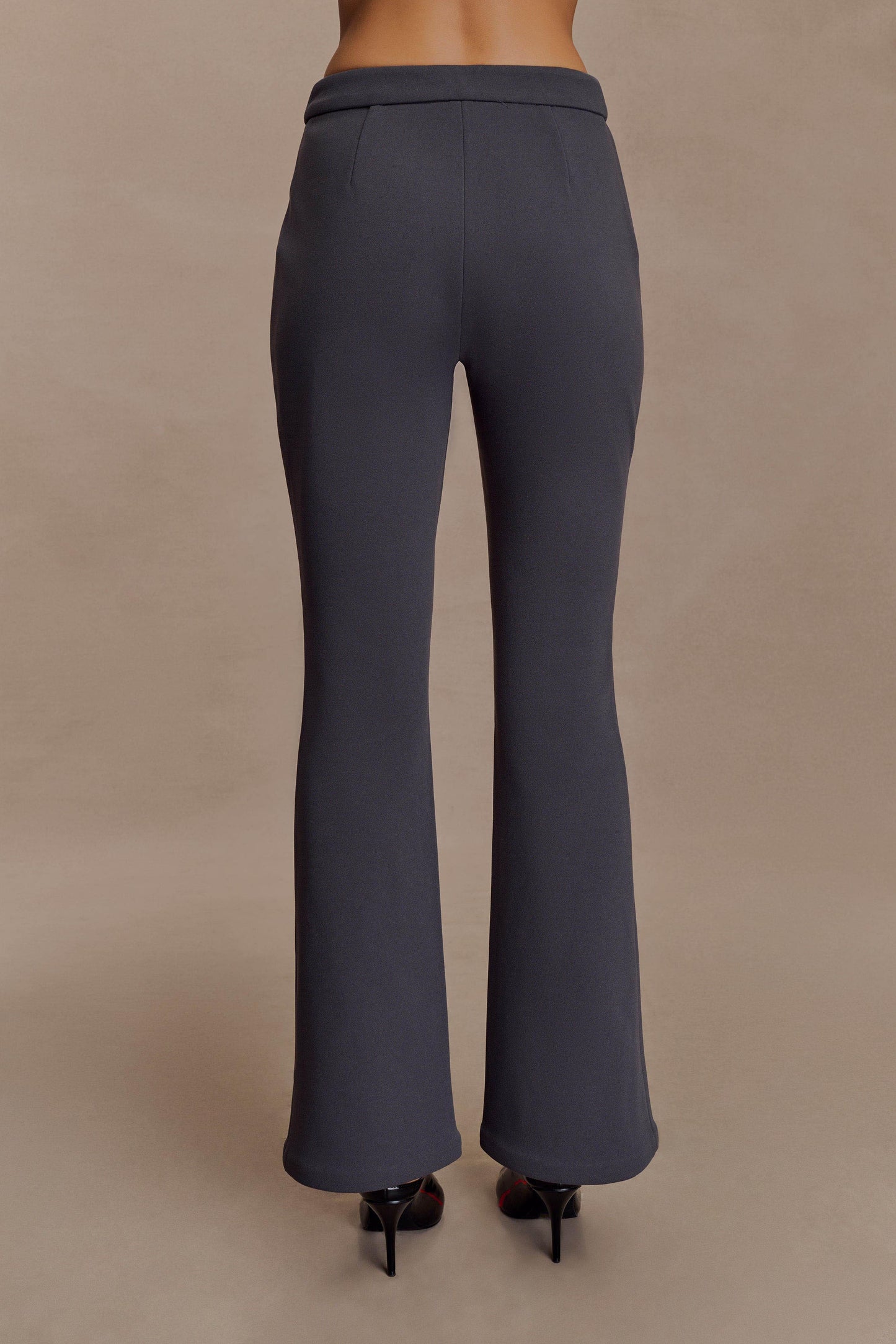 Marion Fit And Flare Pant - Charcoal Shadow