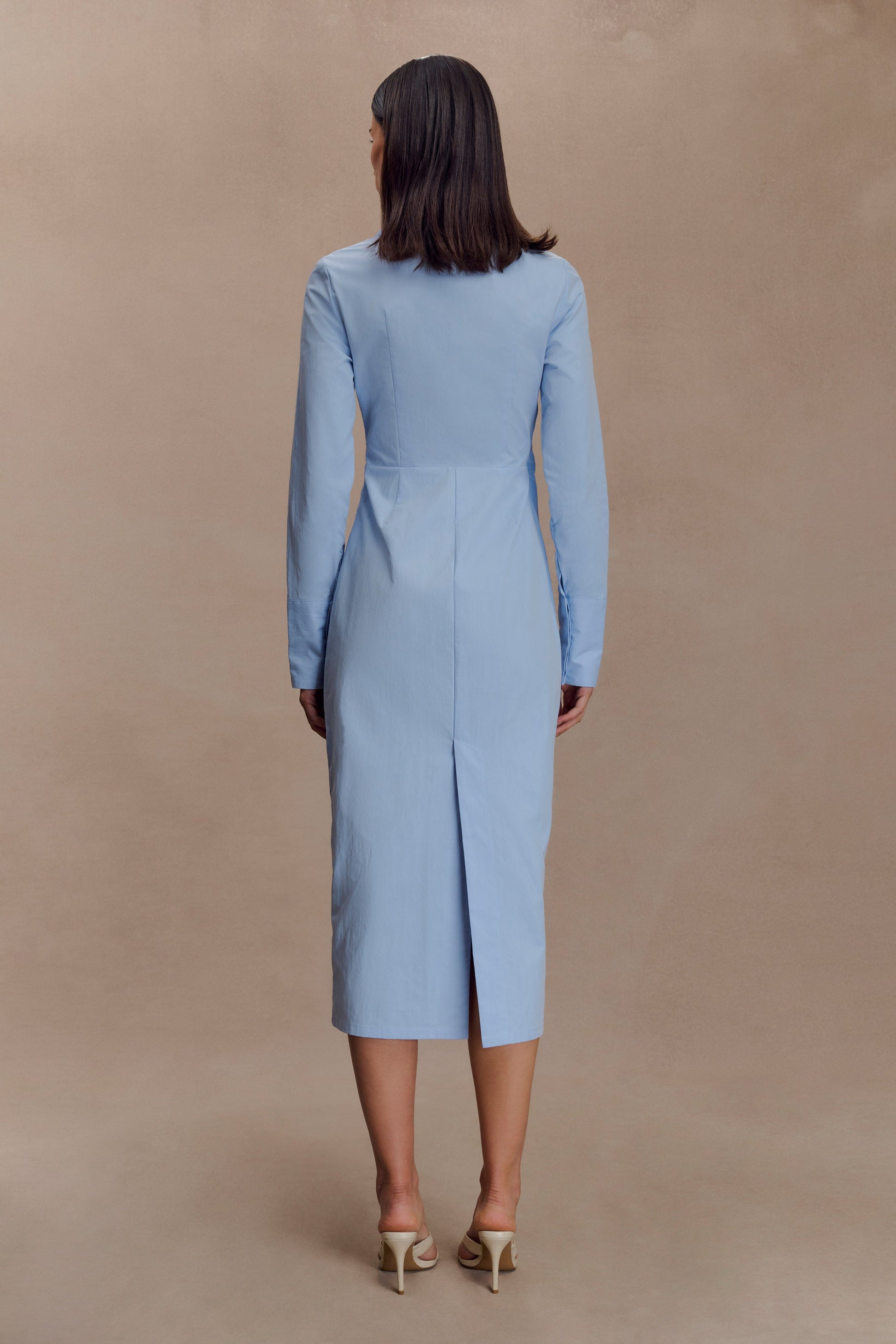 Mikaila Asymmetric Shirt Dress - Blue #3