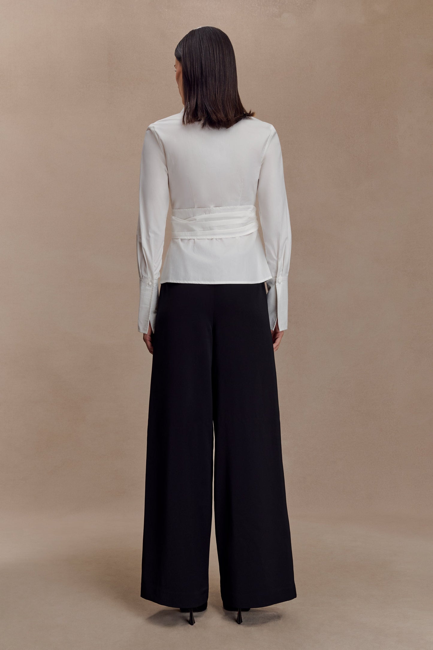 Eugenia Wrap Cotton Shirt - White