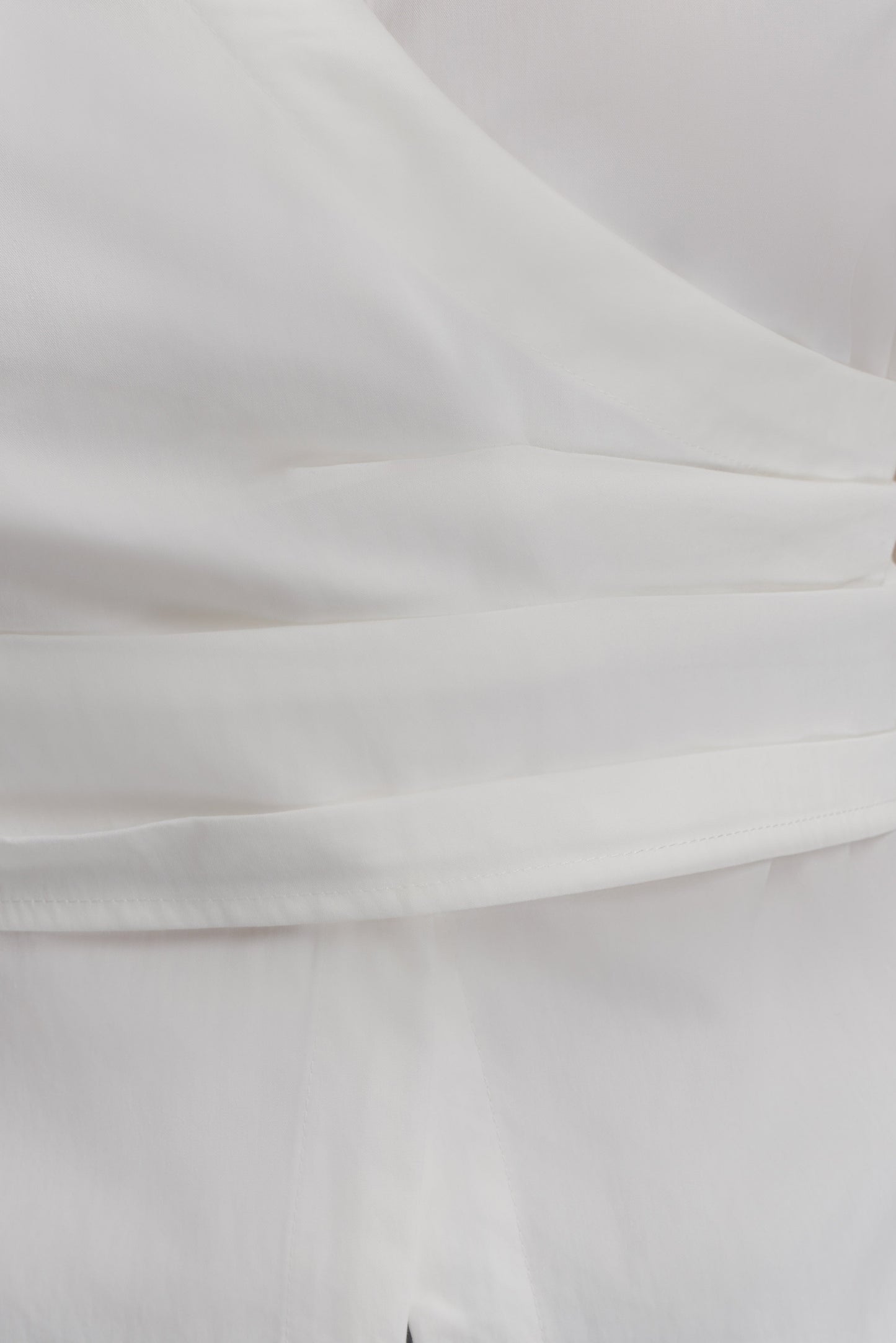 Eugenia Wrap Cotton Shirt - White