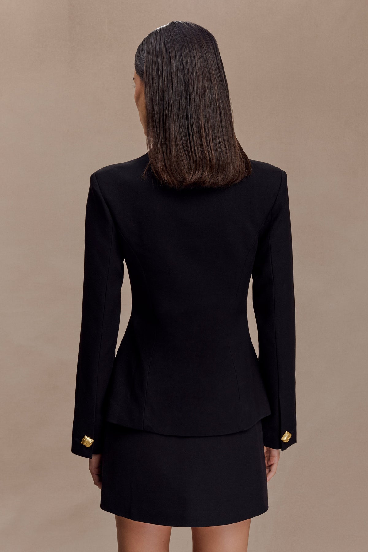 Gina Suiting Mini Skirt - Black #5