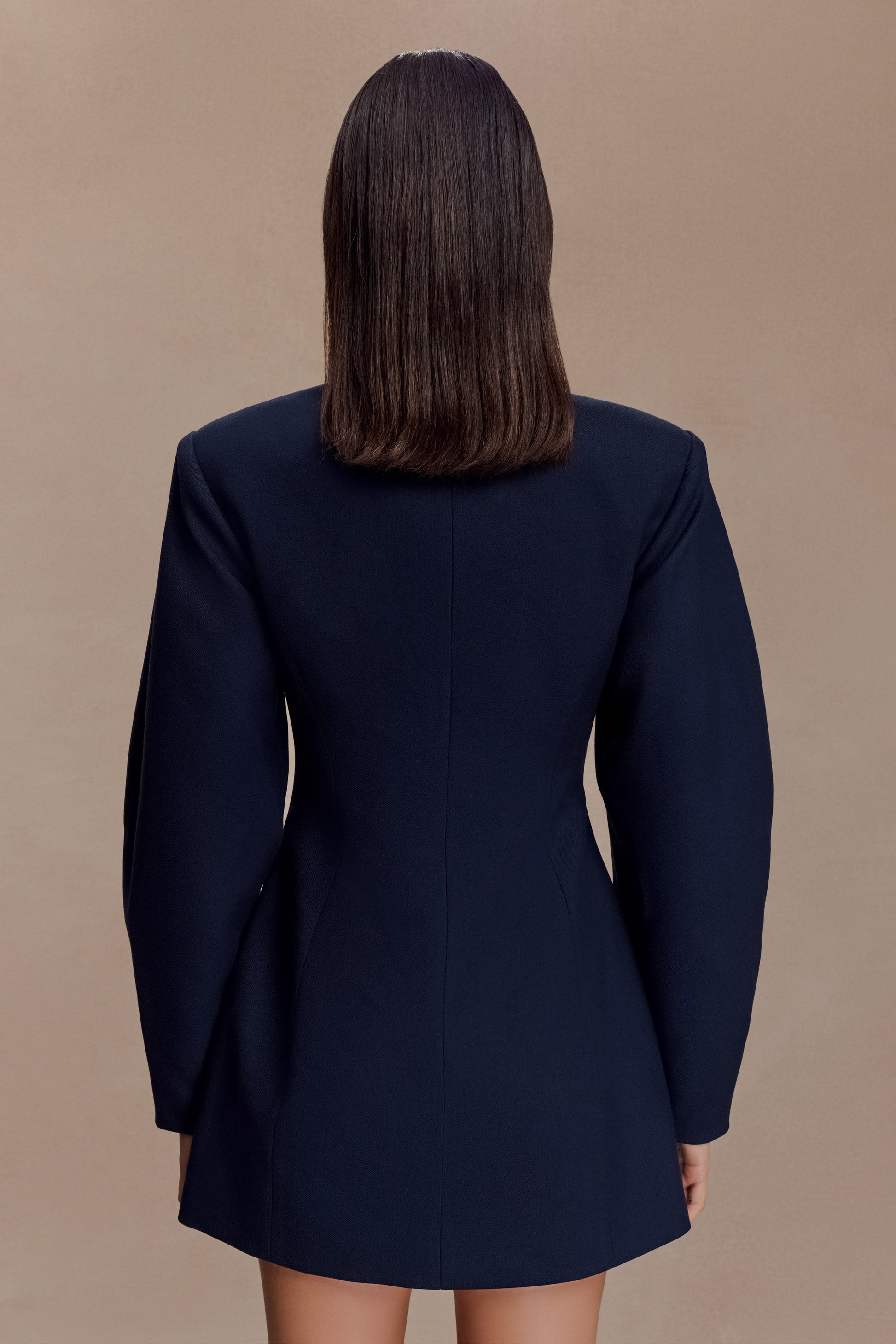 Beatrice Blazer Mini Dress - Navy #2