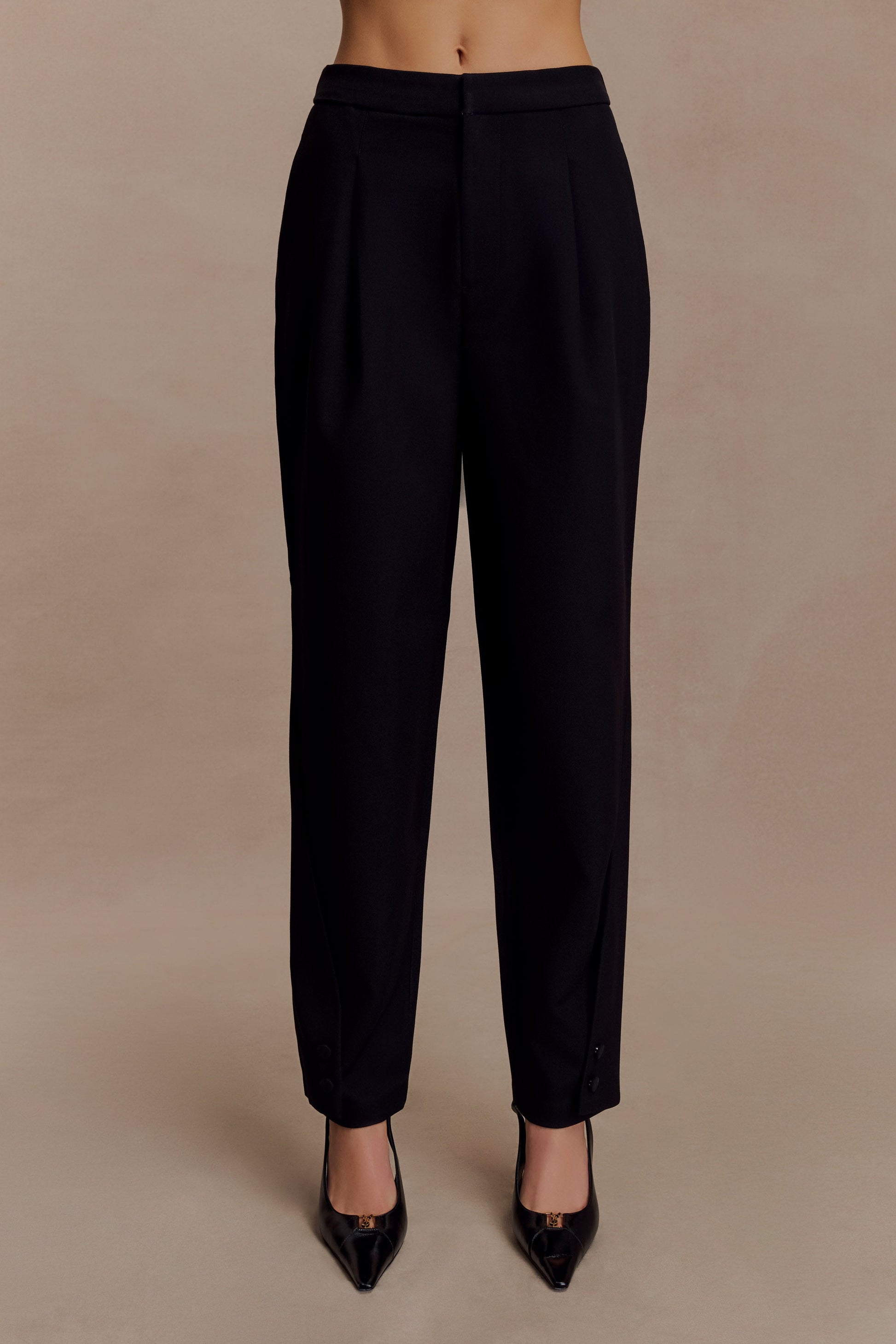 Olie Barrel Leg Suiting Pants - Black #5
