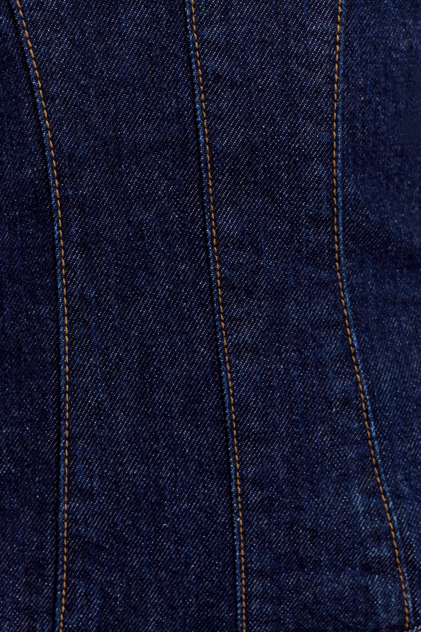 Amila Denim Cupped Maxi Dress - Indigo Blue