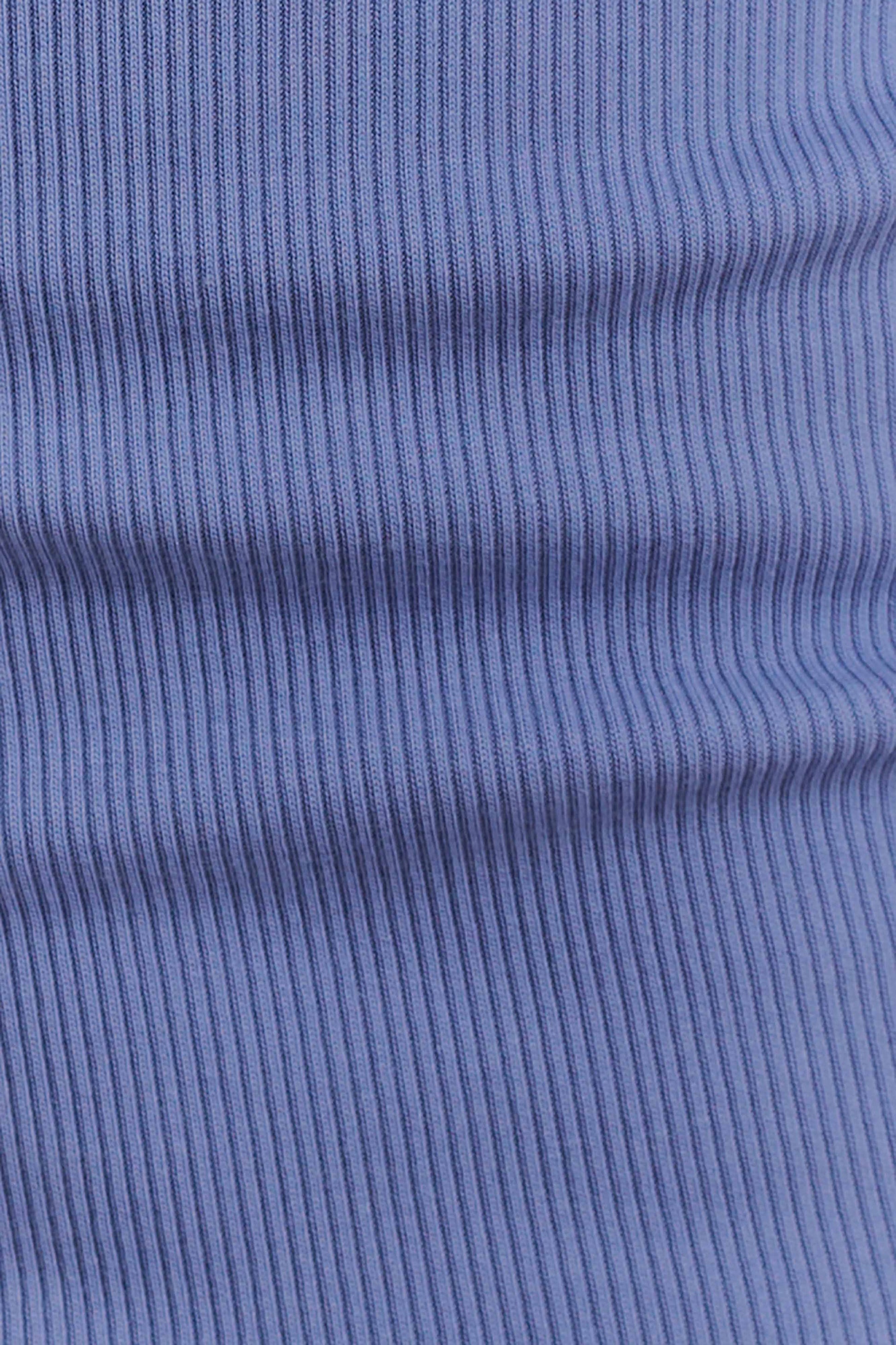 Aisling Ribbed Square Neck Sleeveless Top - Cornflower Blue #9