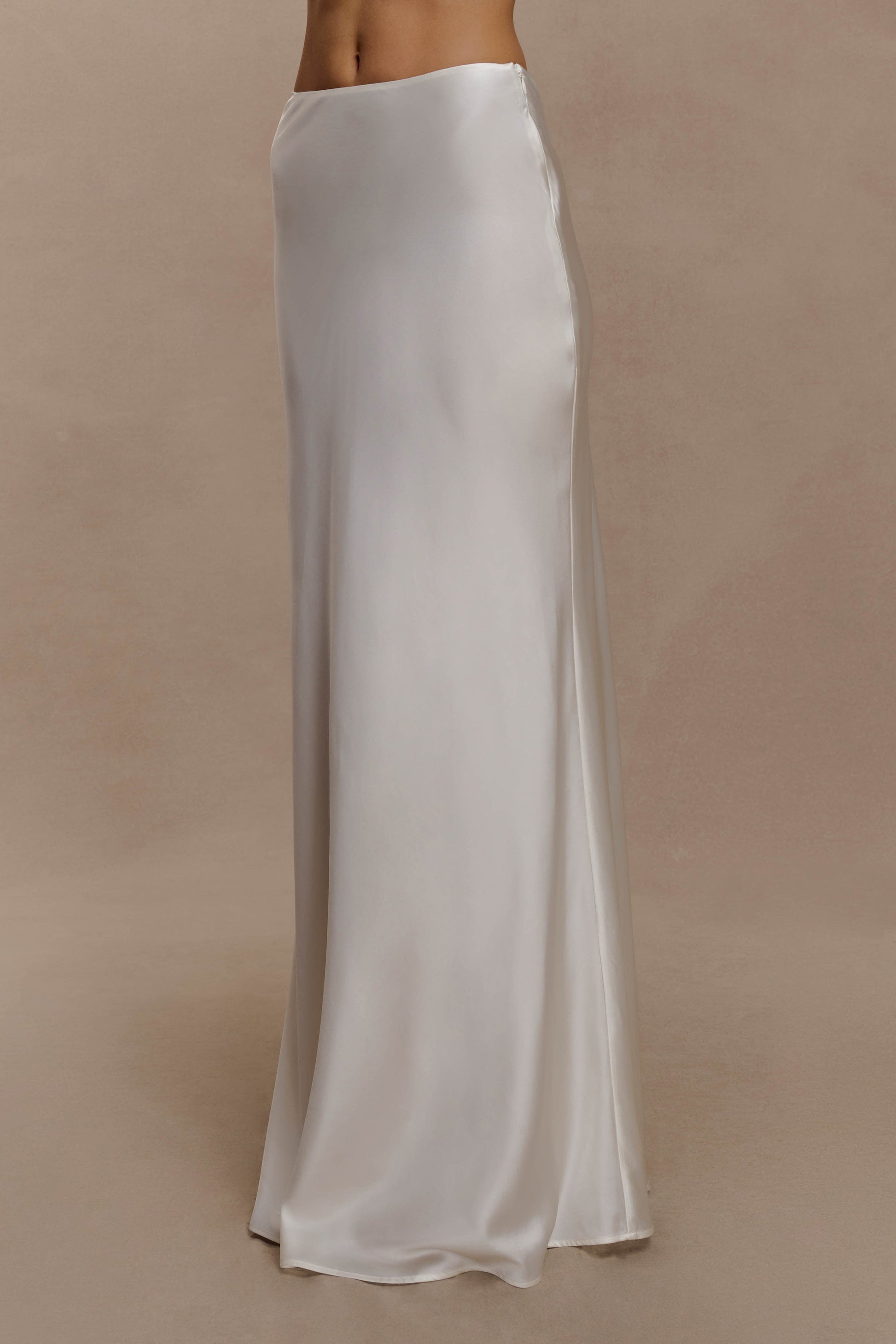 Sabrina Silk Blend Maxi Skirt - Ivory #6