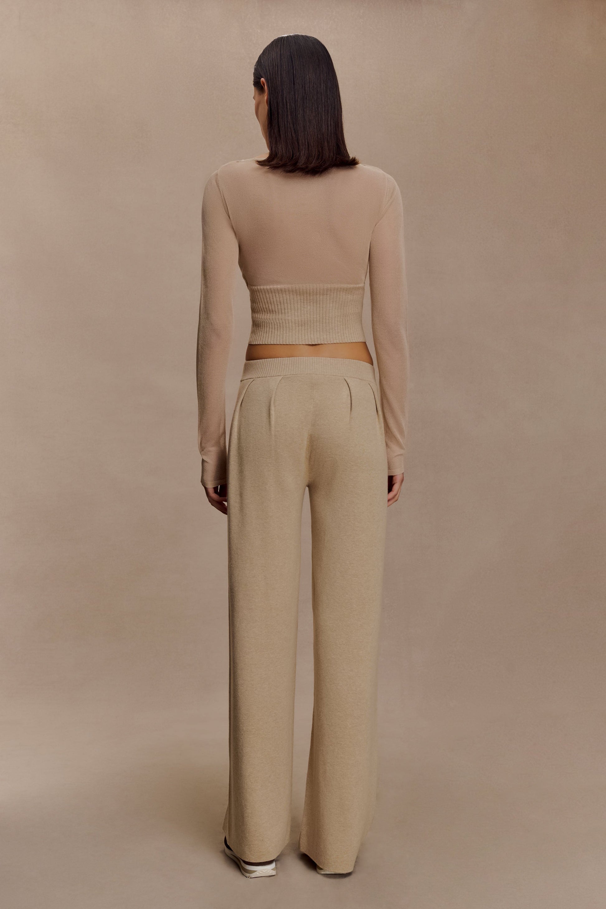 Brionee Silk Blend Knit Top - Sand #7