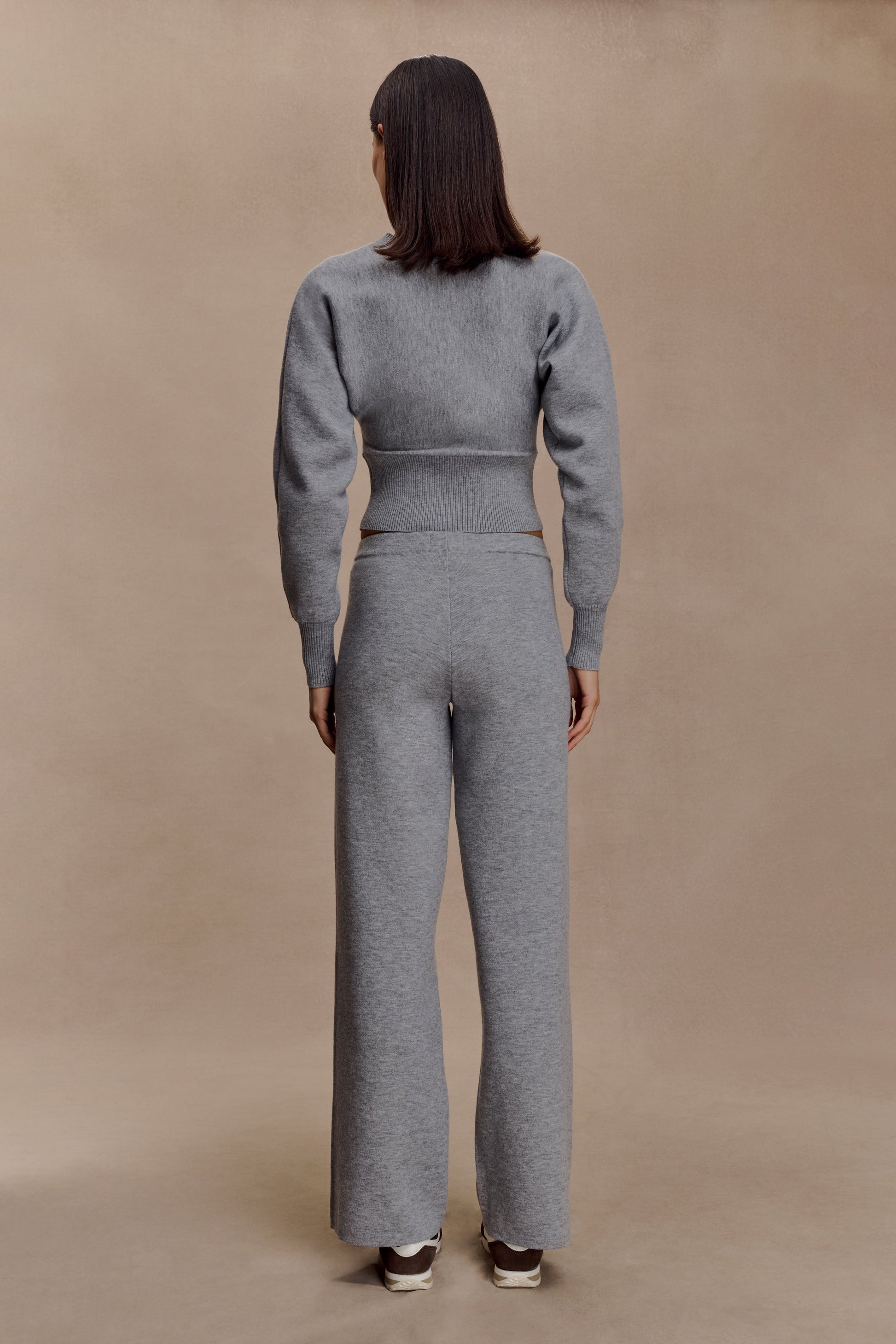 Ciaralee Cinched Waist Jumper- Grey Marle #5