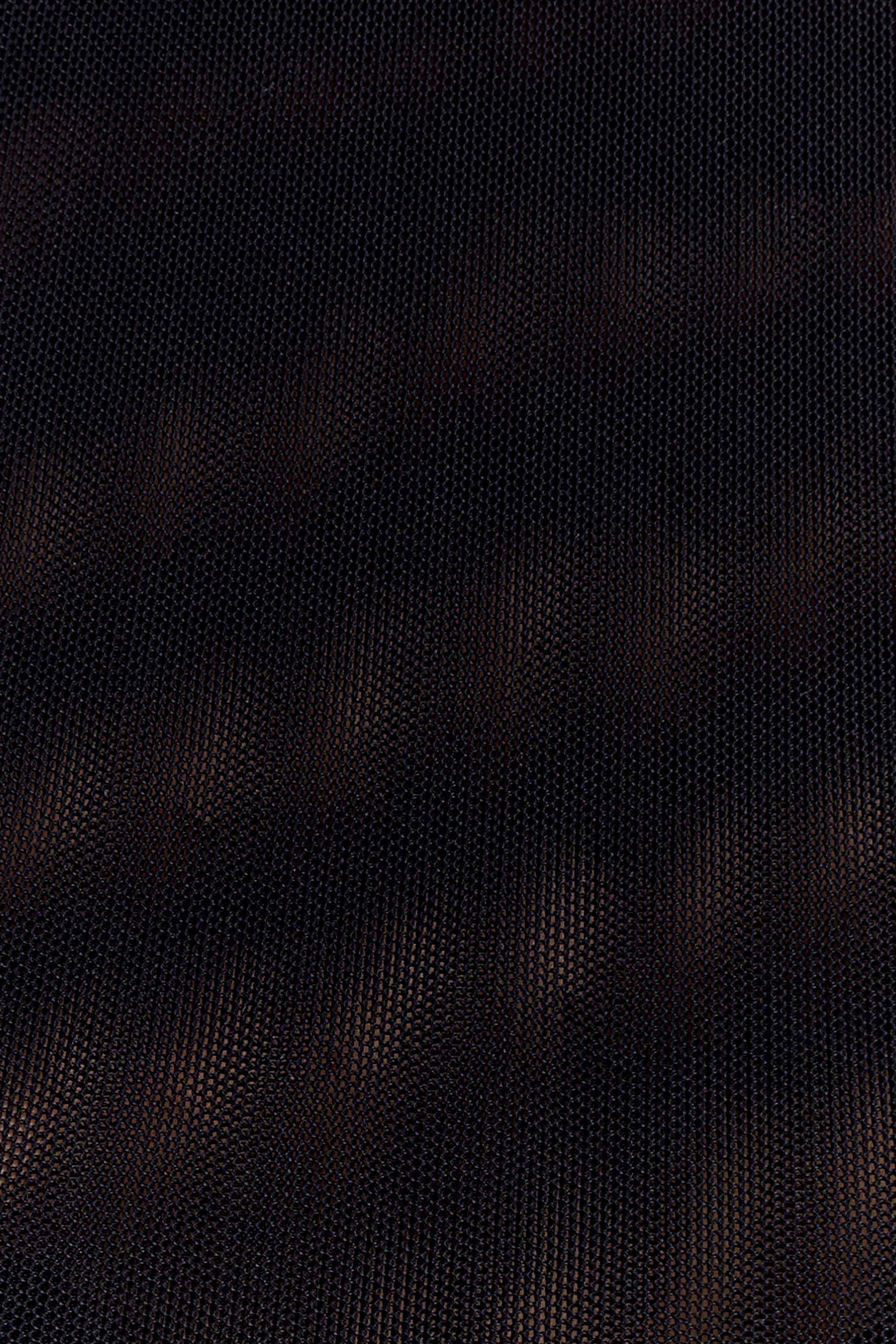 Romana Short Sleeve Mesh Top - Black #7