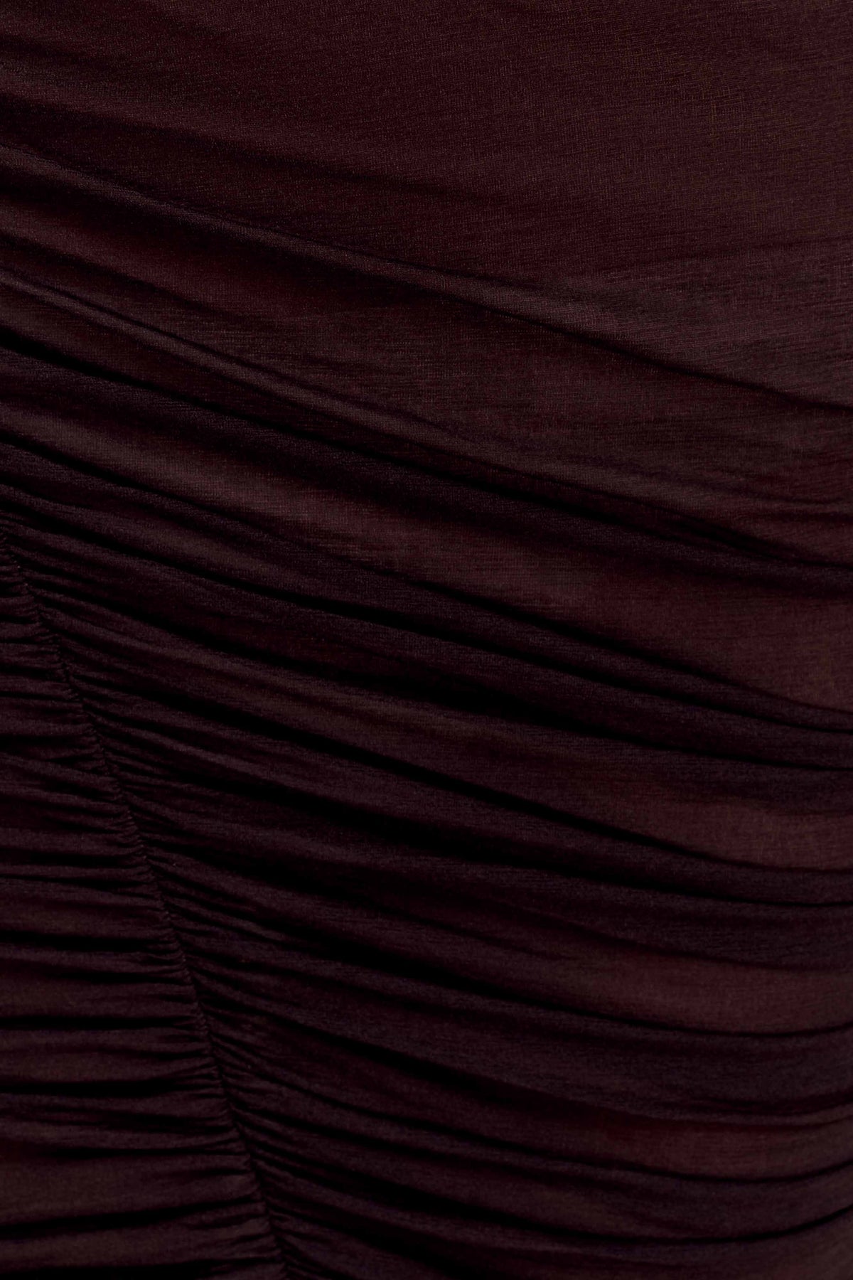 Matilda Ruched Mesh Maxi Skirt - Chocolate #7