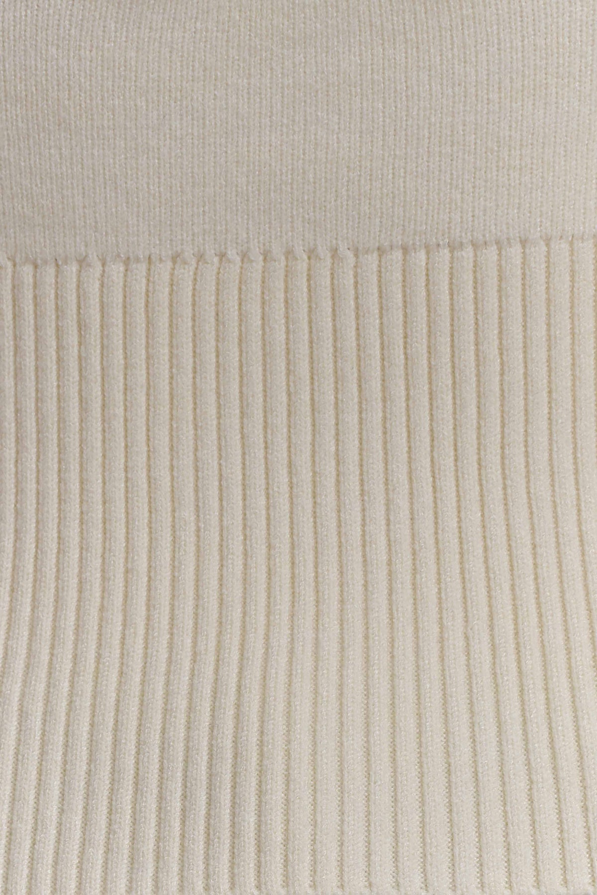 Carley Off Shoulder Knit Top - Ivory #7