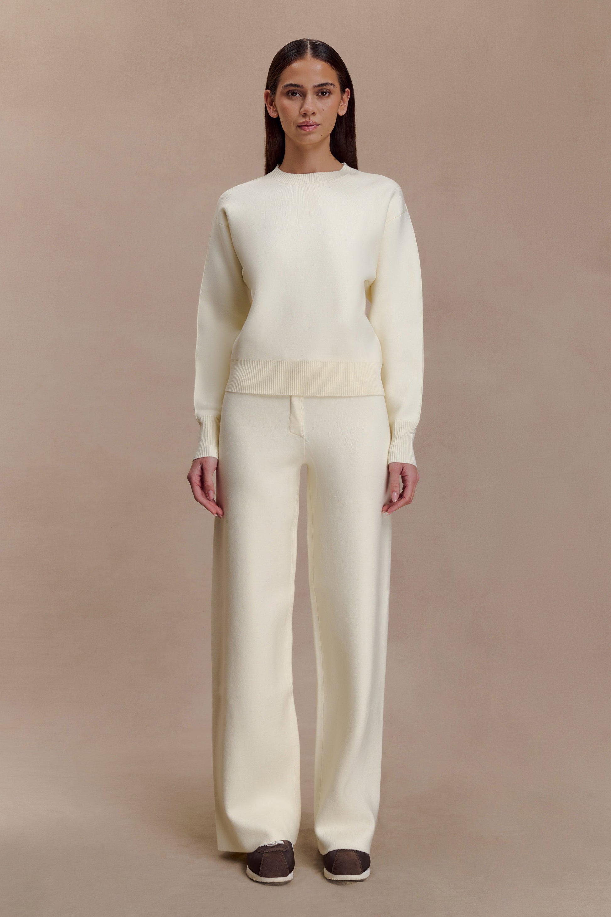 Lauren Knit Trouser - Ivory #2