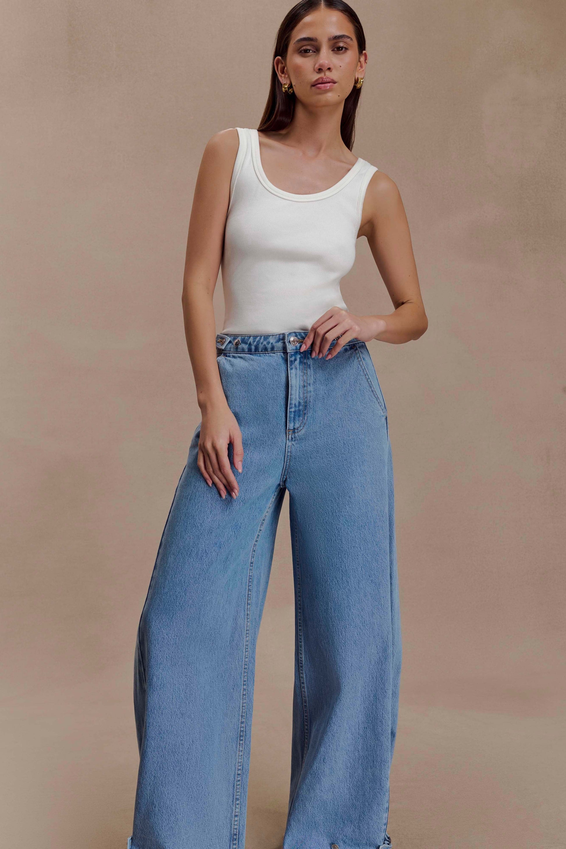 Flossie Multi Way Denim Jeans - Classic Blue #8