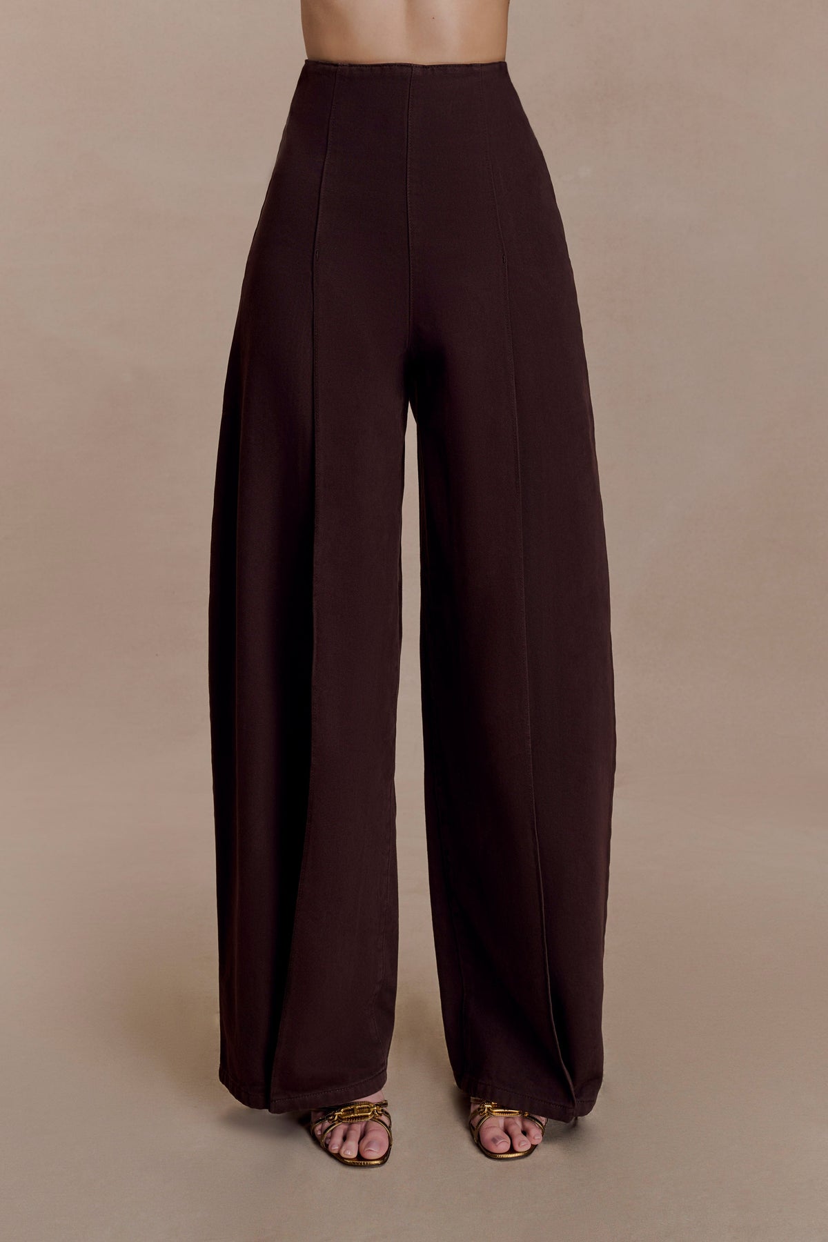 Beatrix High Rise Denim Jeans - Chocolate #9