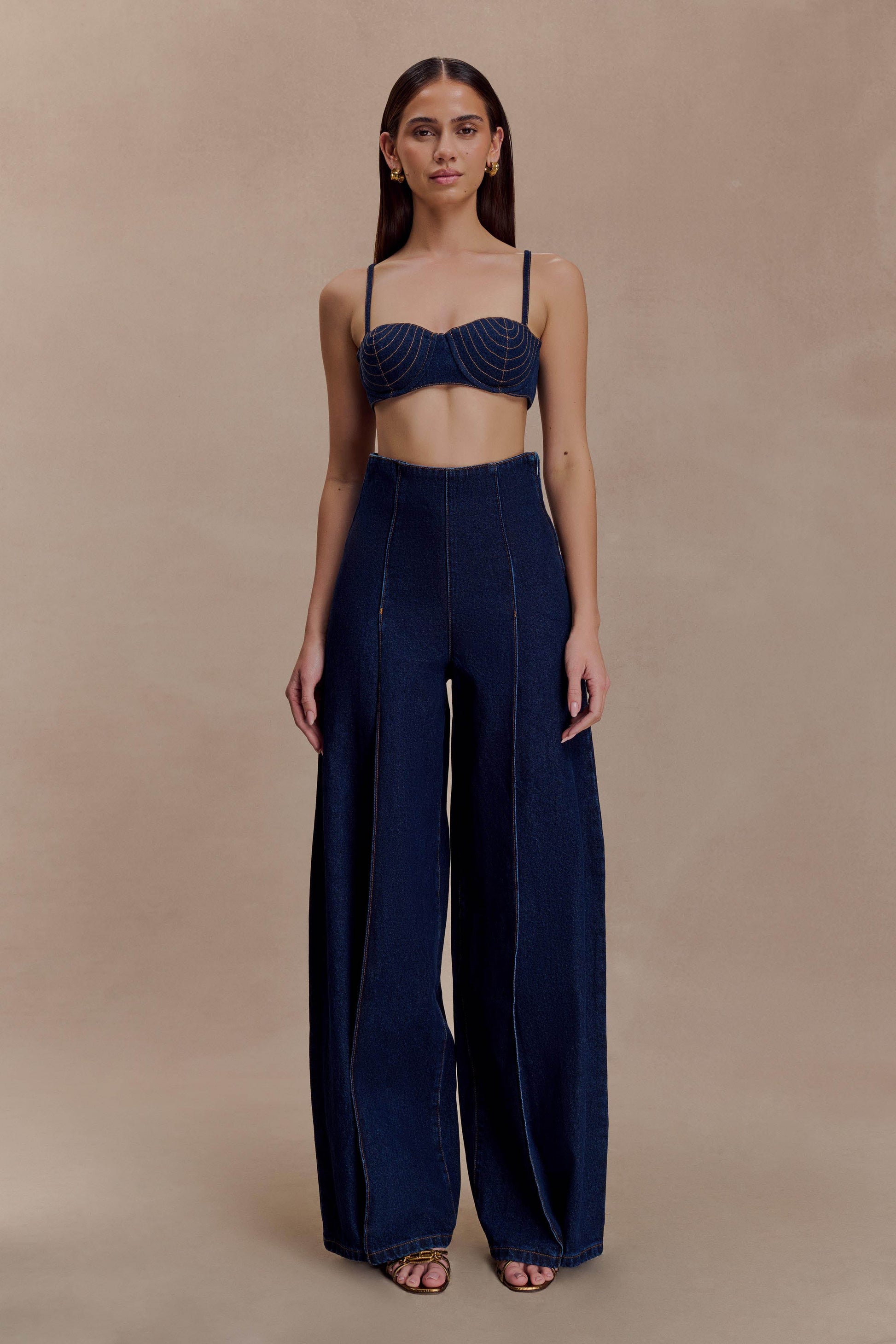 Beatrix High Rise Denim Jeans -  Indigo Blue #3