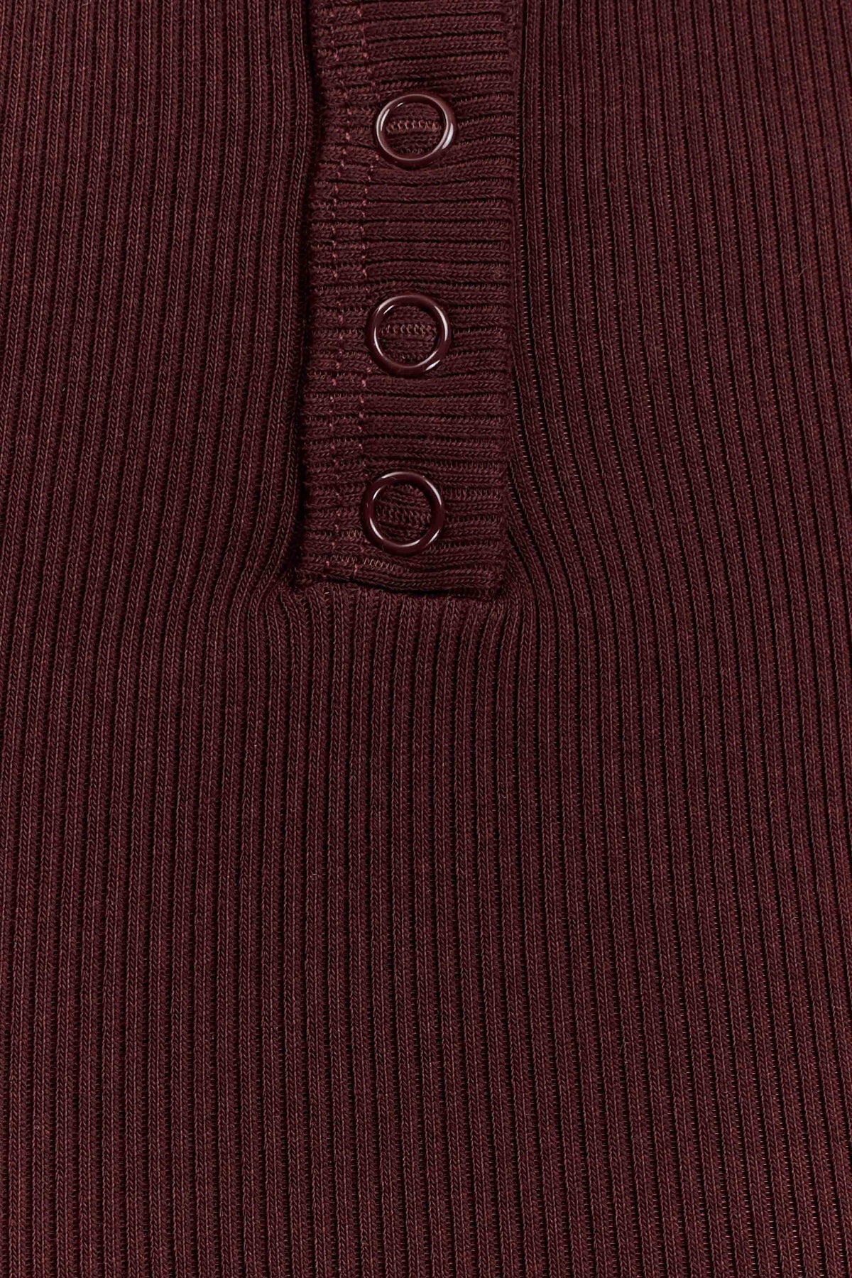 Maelle Off Shoulder Long Sleeve Top - Deep Chocolate #6