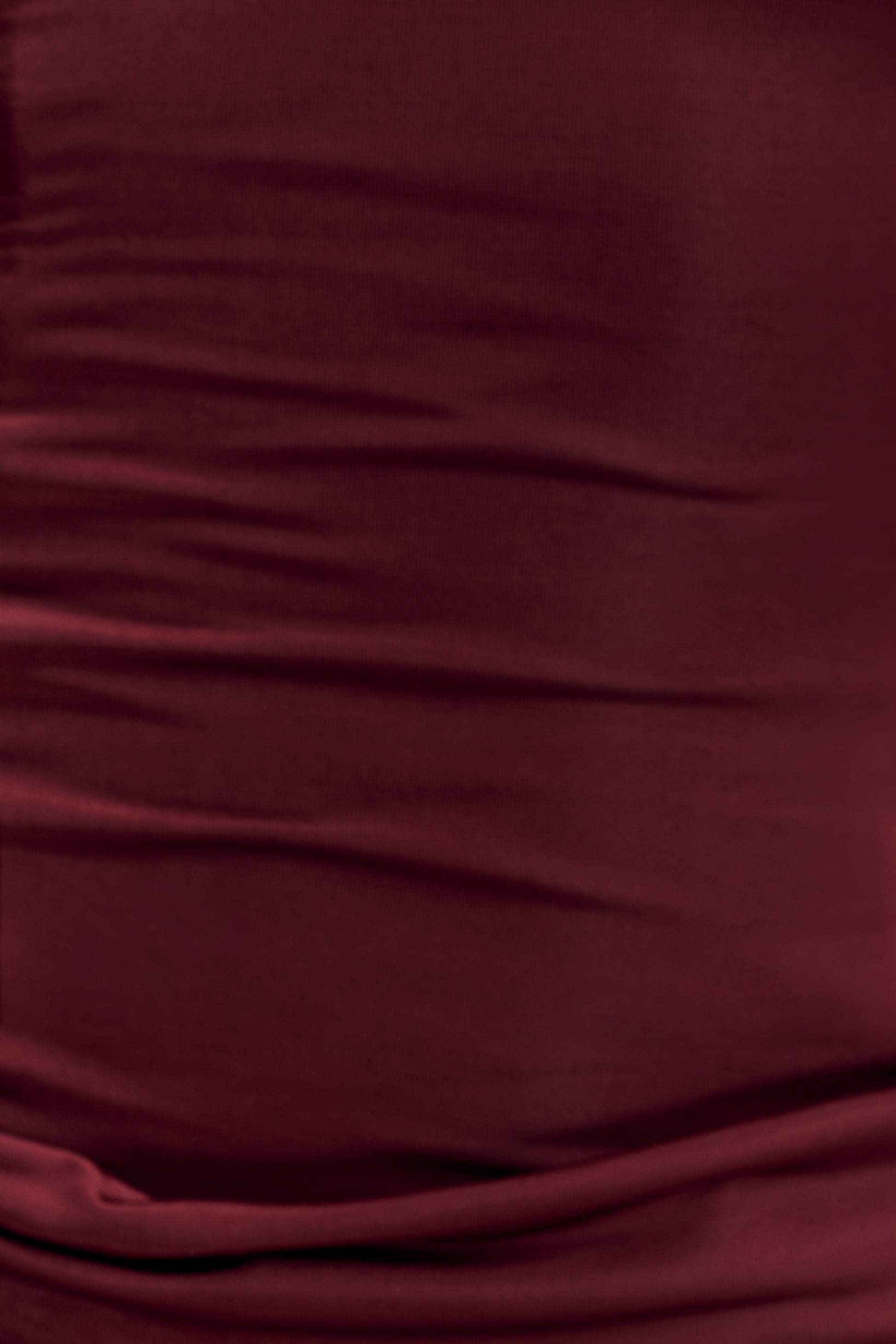 Mattea Slinky And Mesh Maxi Dress With Scarf - Burgundy #4