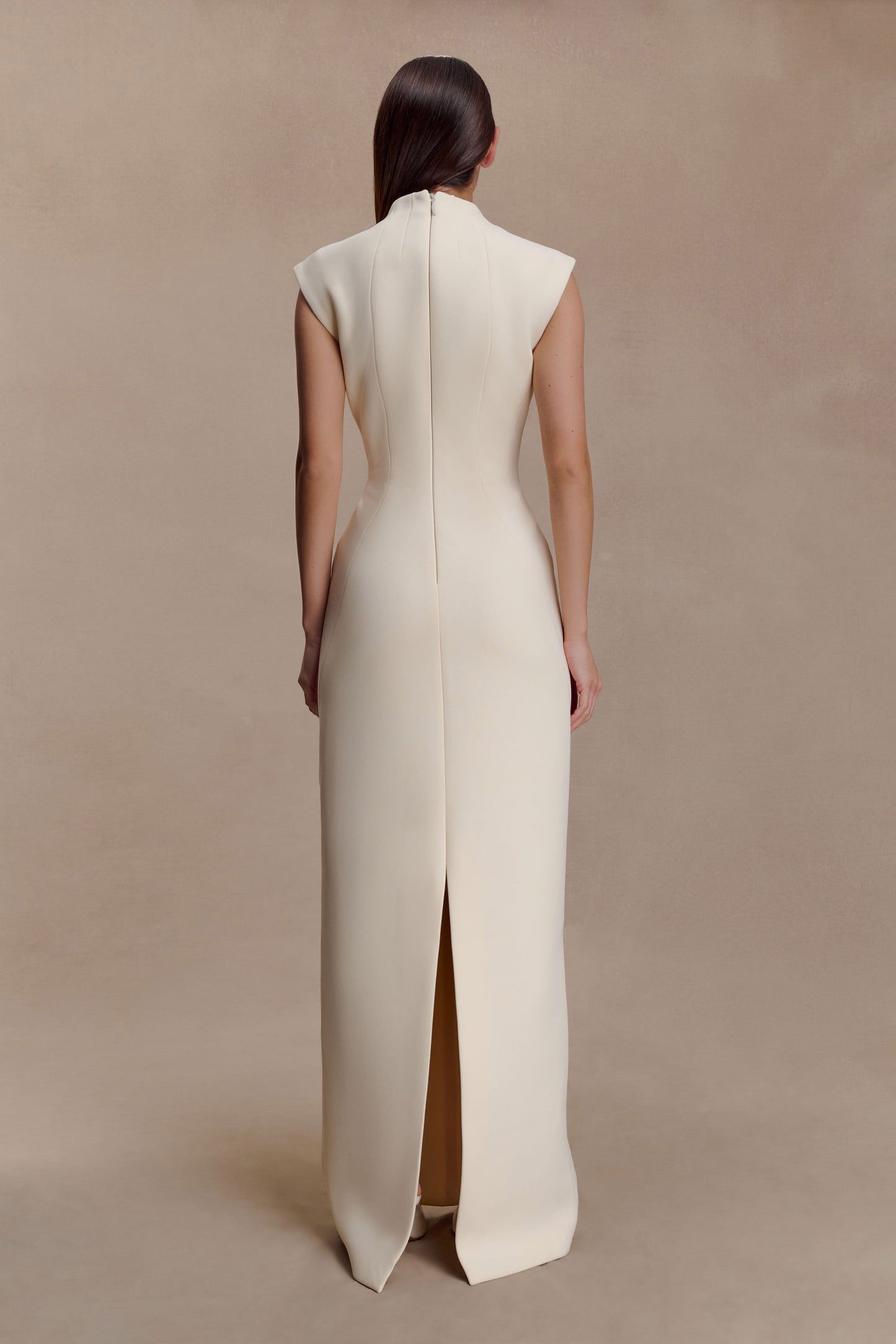 Michelle Cut Out Maxi Dress - Buttercream