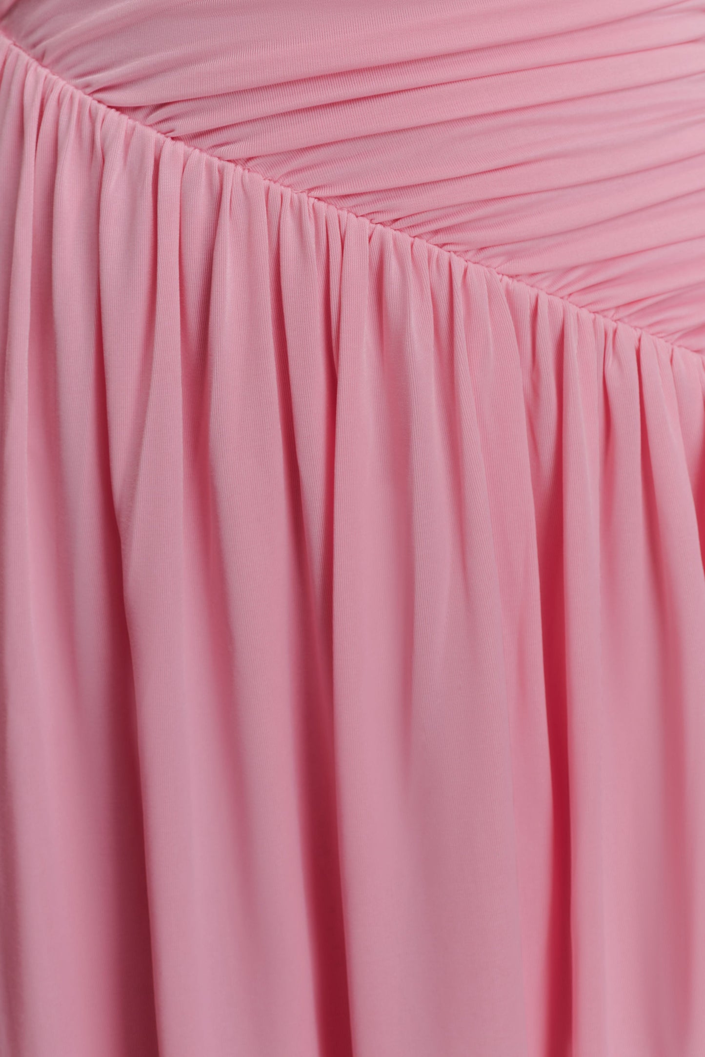 Ayeshya Slinky Asymmetric Maxi Dress - Candy Pink