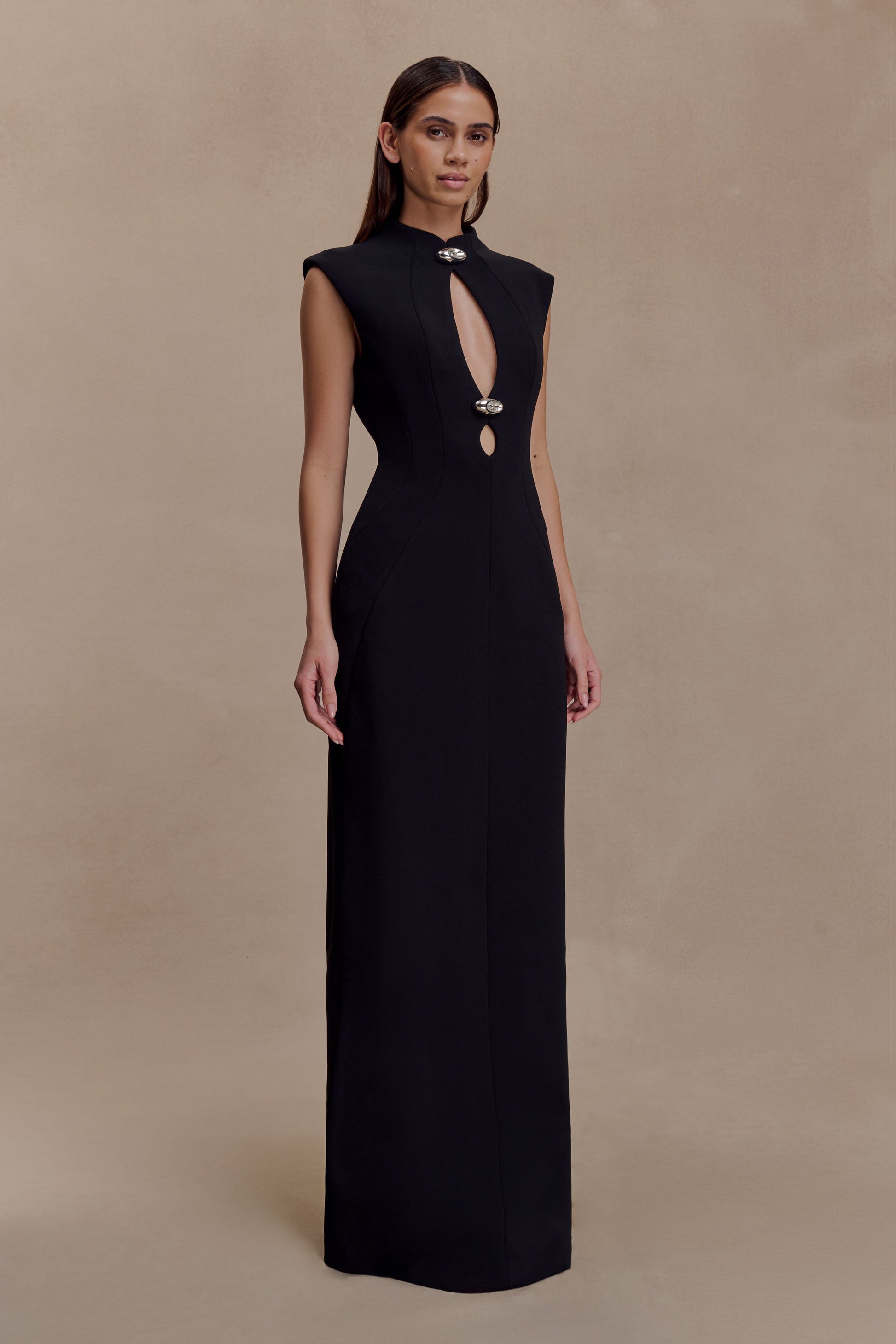 Michelle Cut Out Maxi Dress - Black #4