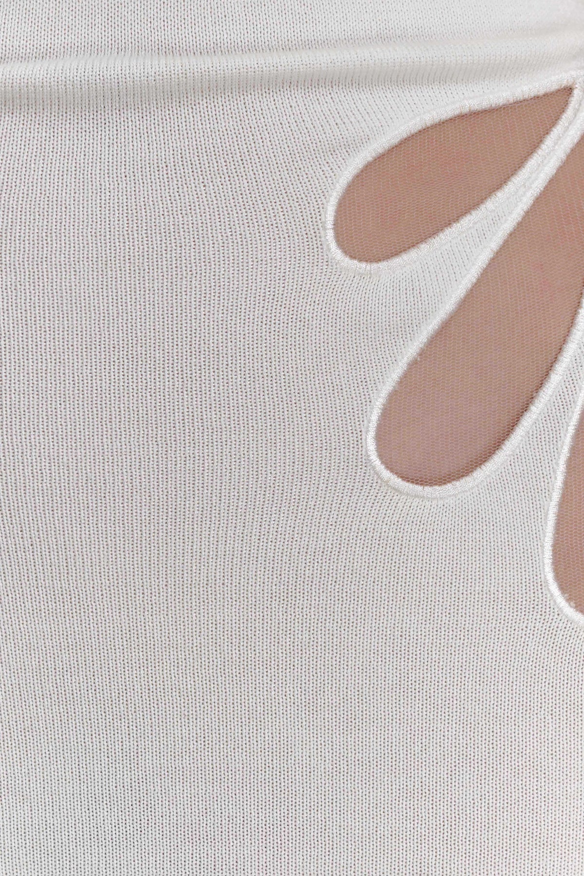Brock Knit Halter Maxi Dress - White #9