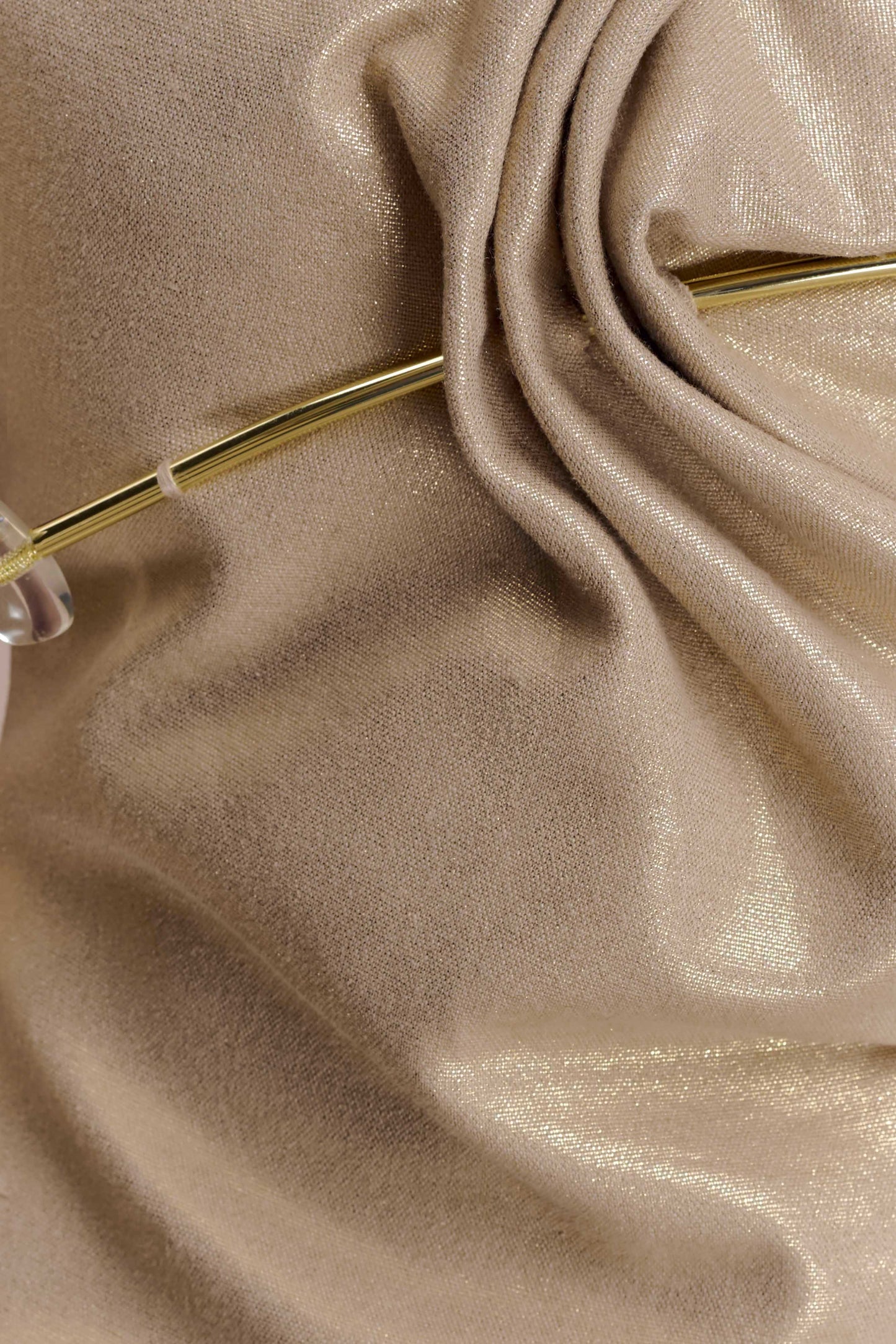 Annette Linen Mini Dress - Gold