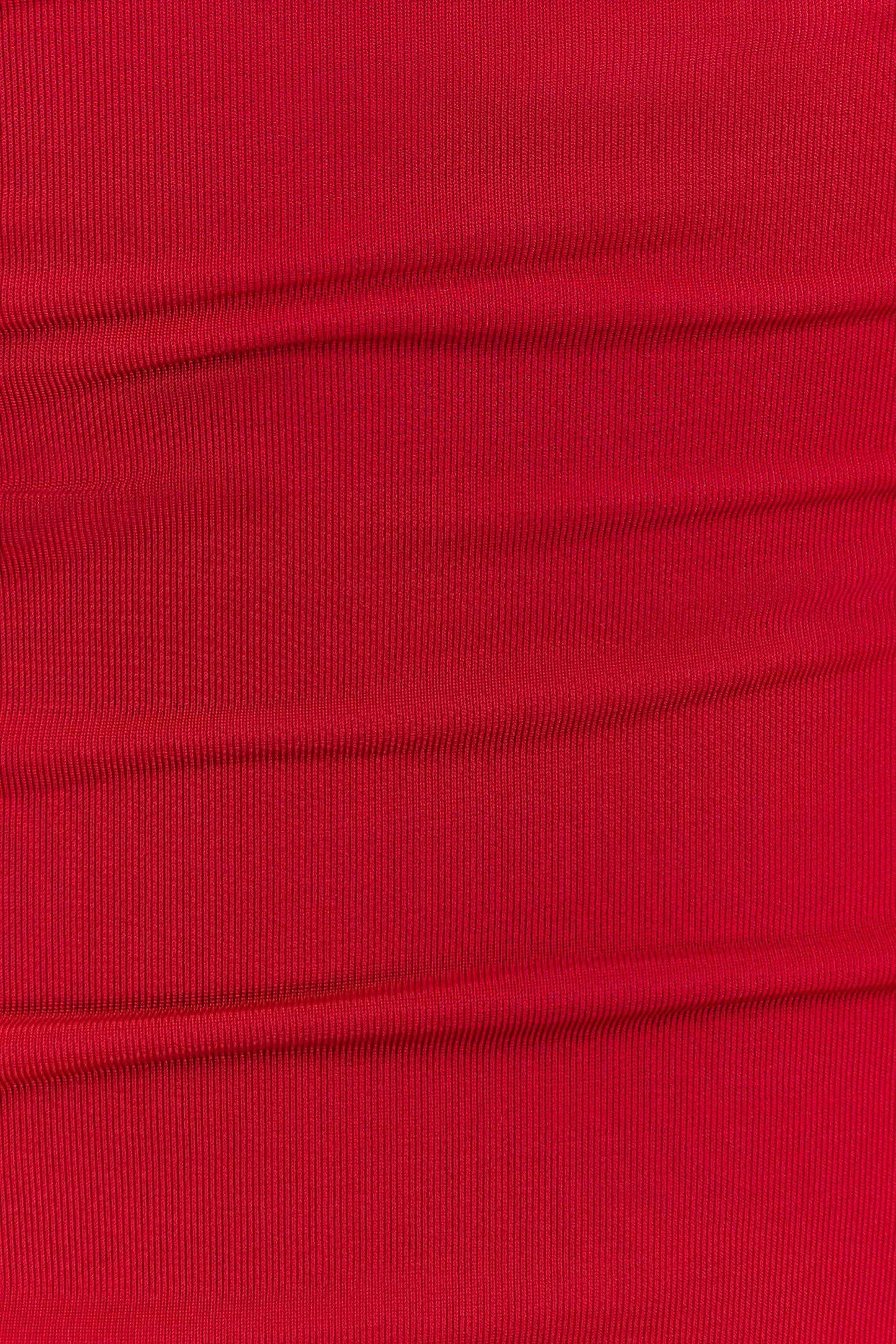 Mattea Slinky And Mesh Mini Dress With Scarf - Red