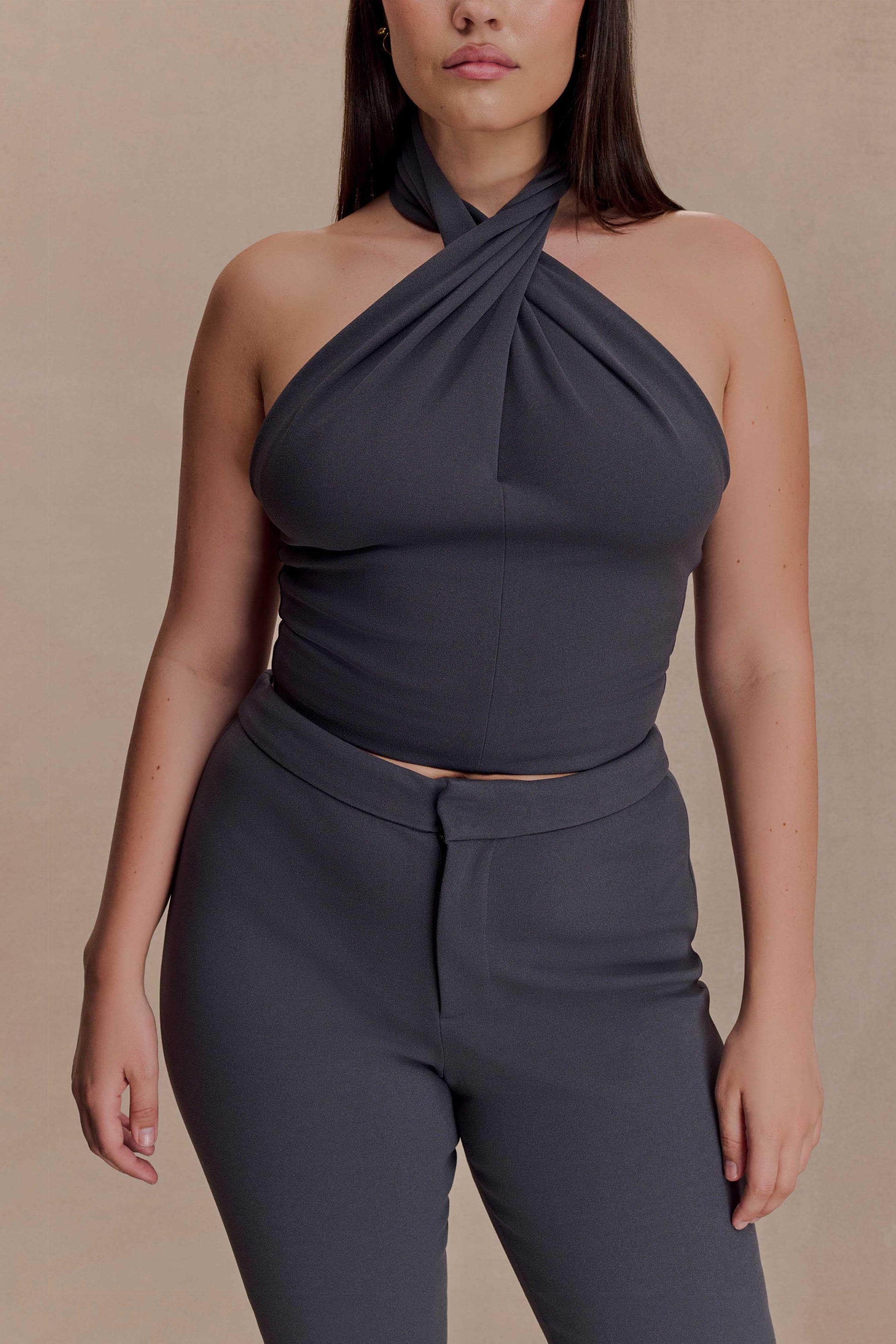 Marion Cross Over Top - Charcoal Shadow #3