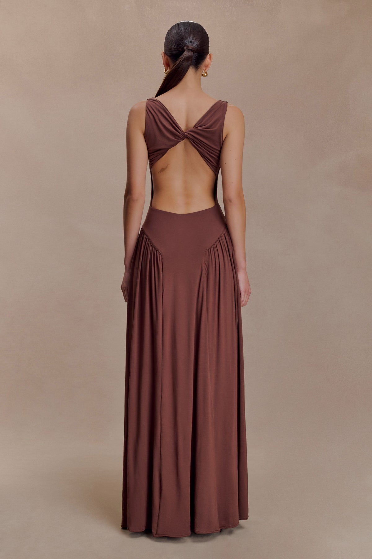 Marnie Modal Sleeveless Maxi Dress - Chocolate #2
