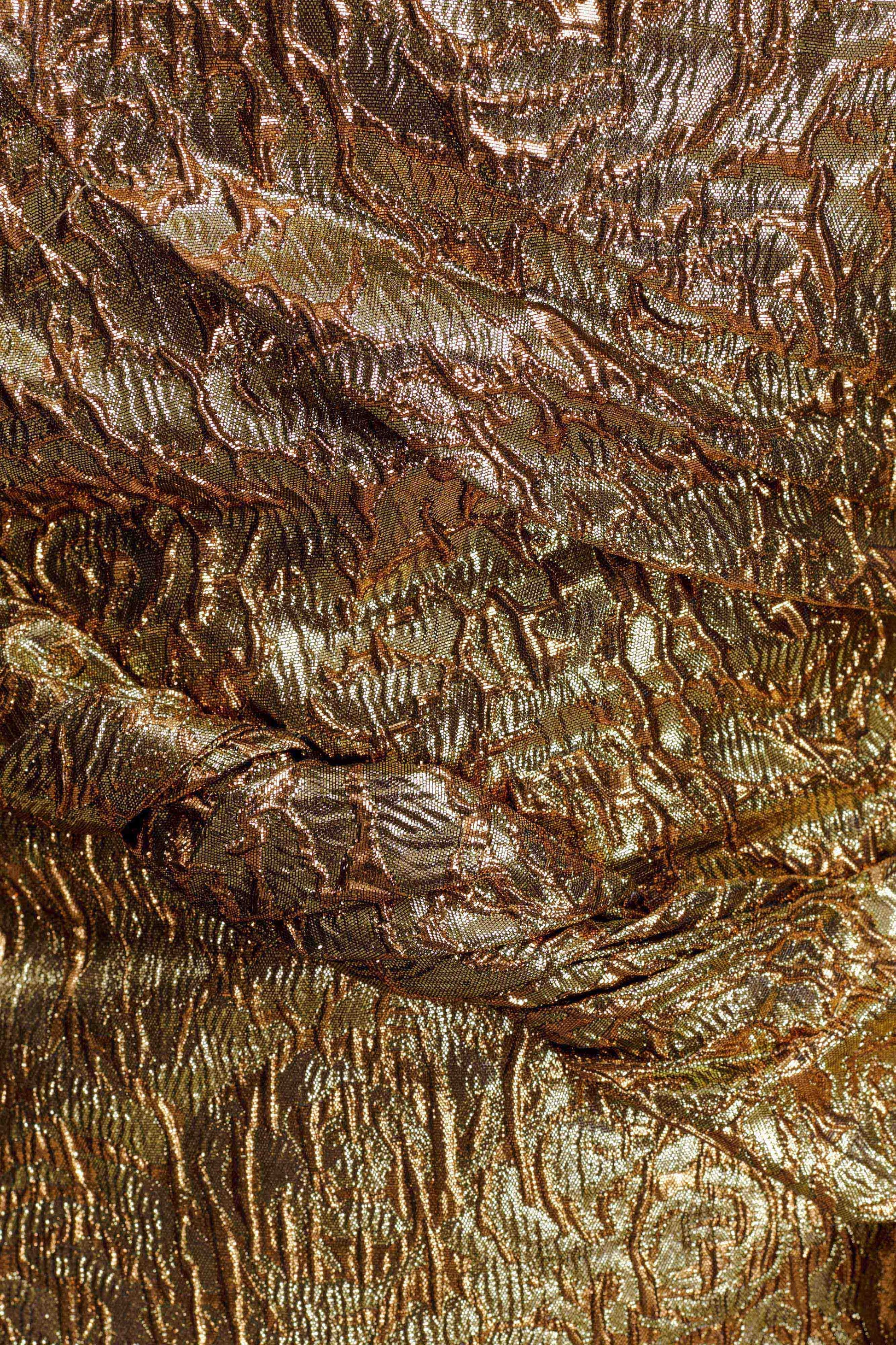 Sadie Structured Mini Dress - Gold #9