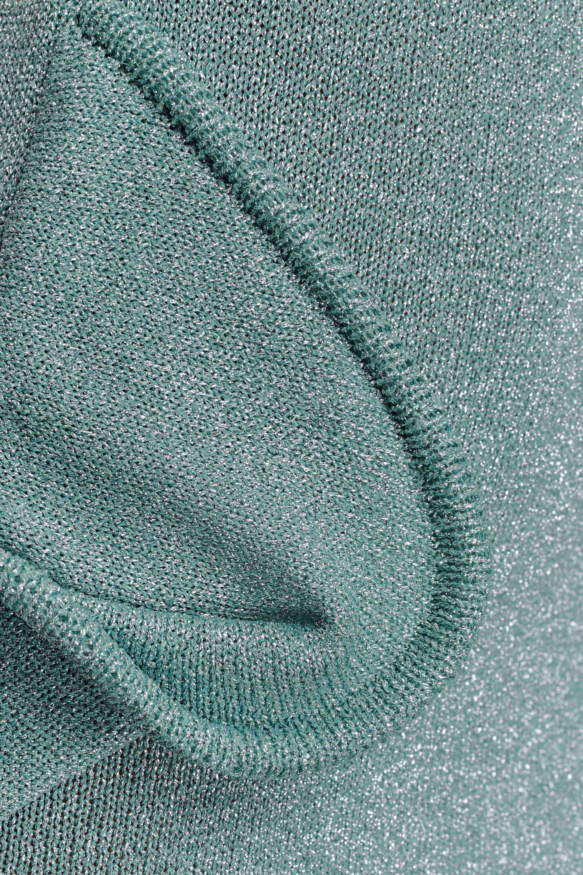 Sandrine Lurex Knit Maxi Dress - Aqua #6