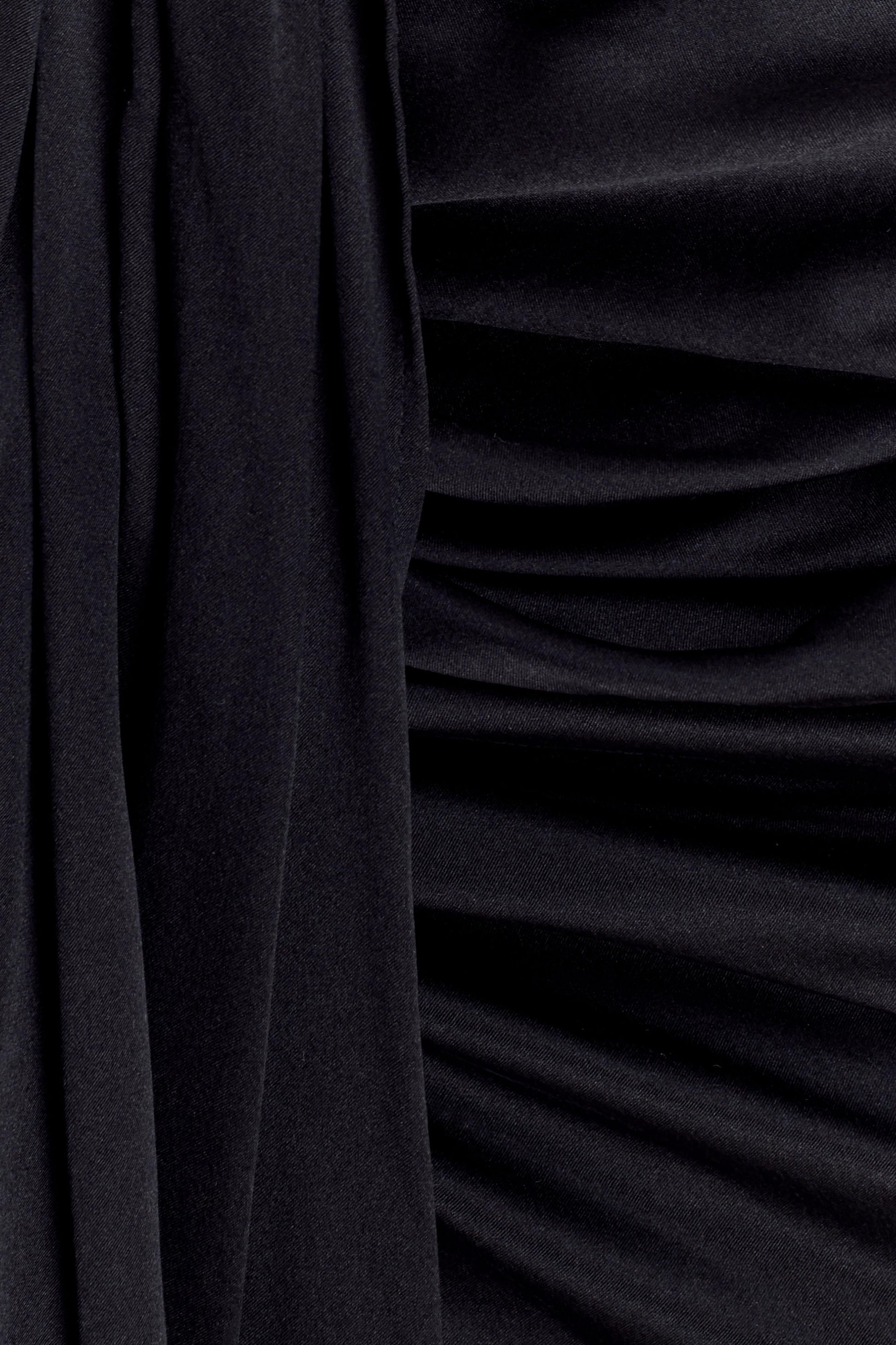 Zendaya Silk Midi Skirt - Black #6