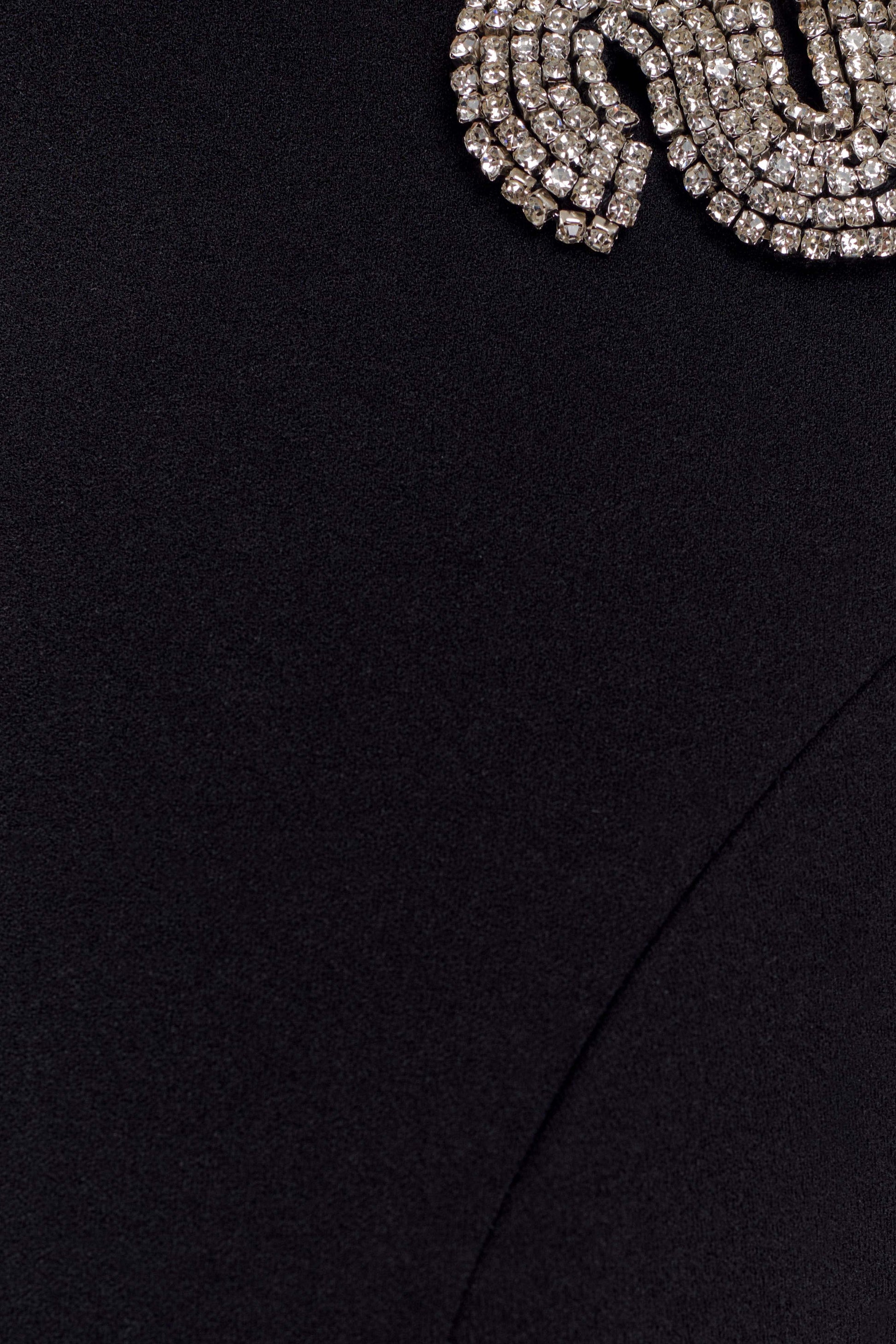 Lorde Embellished Crepe Maxi Dress - Black #9