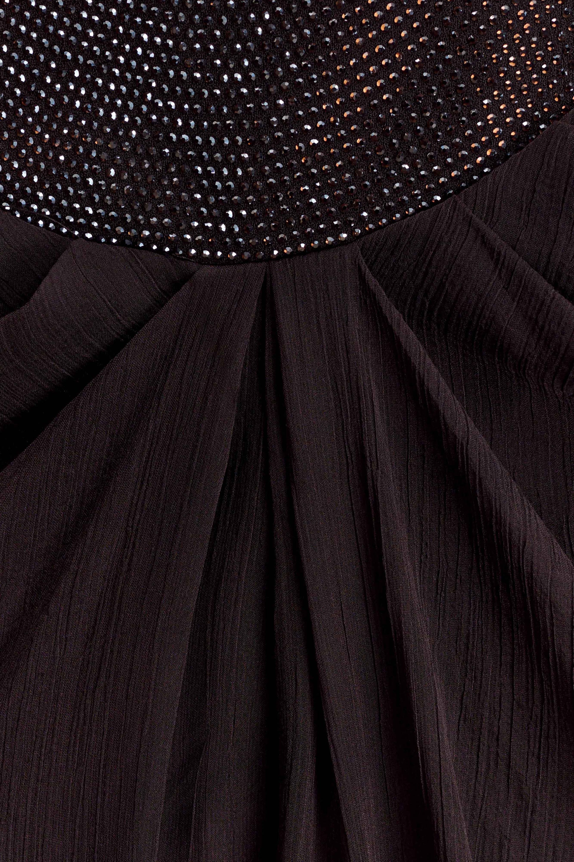 Siren Satin And Diamante Maxi Skirt - Dark Chocolate #7