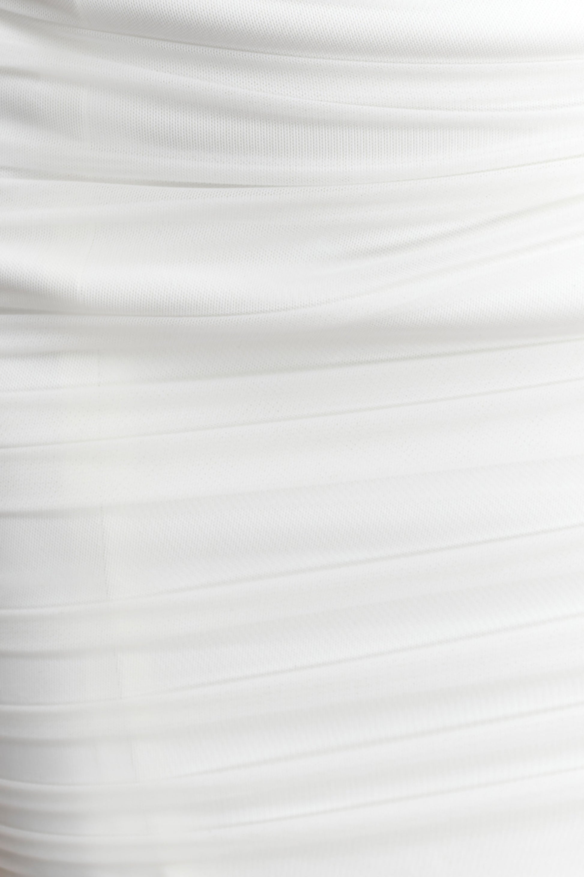 Jianna Strapless Mesh Maxi Dress - Ivory #6