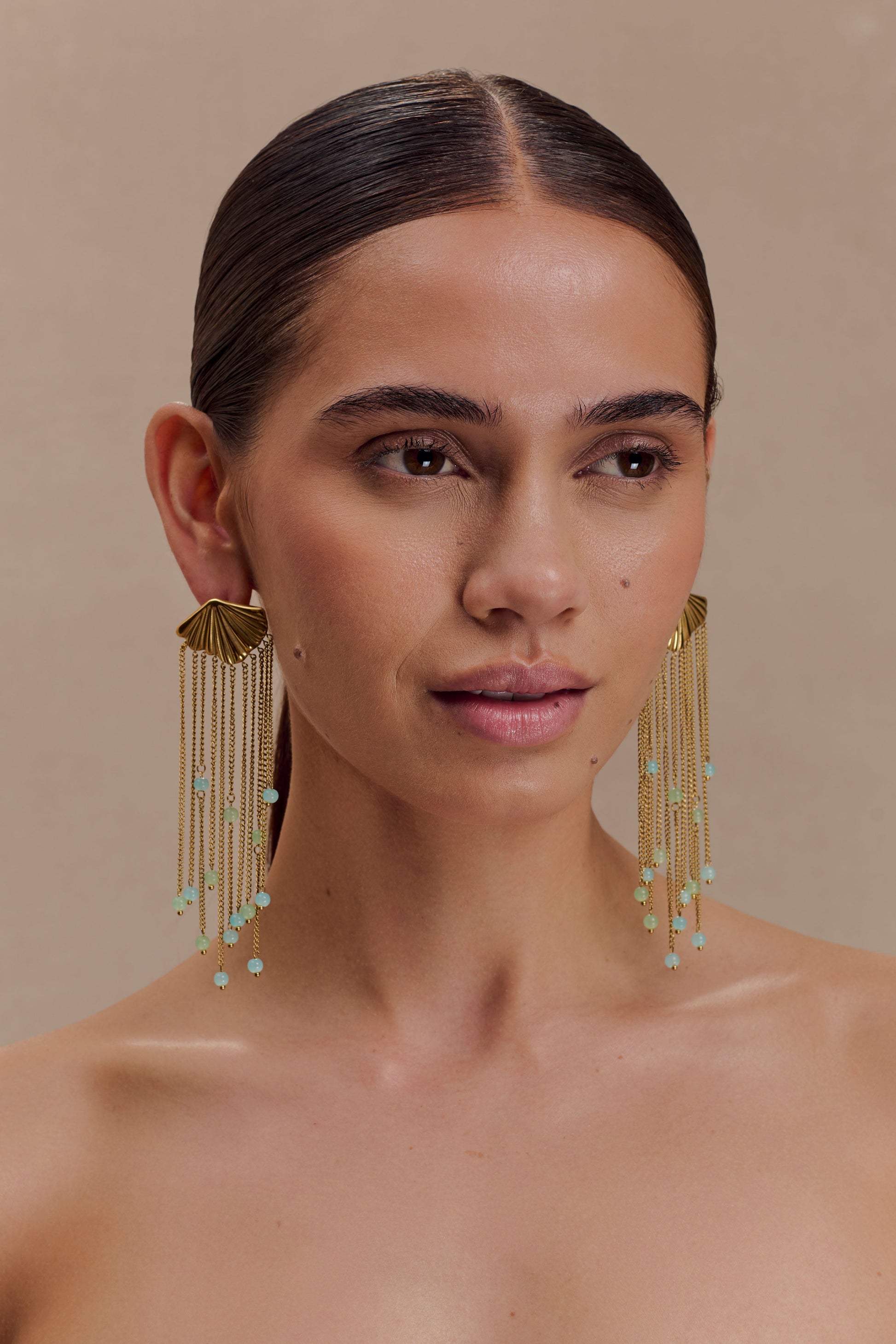Maia Chandelier Earrings - Gold #2