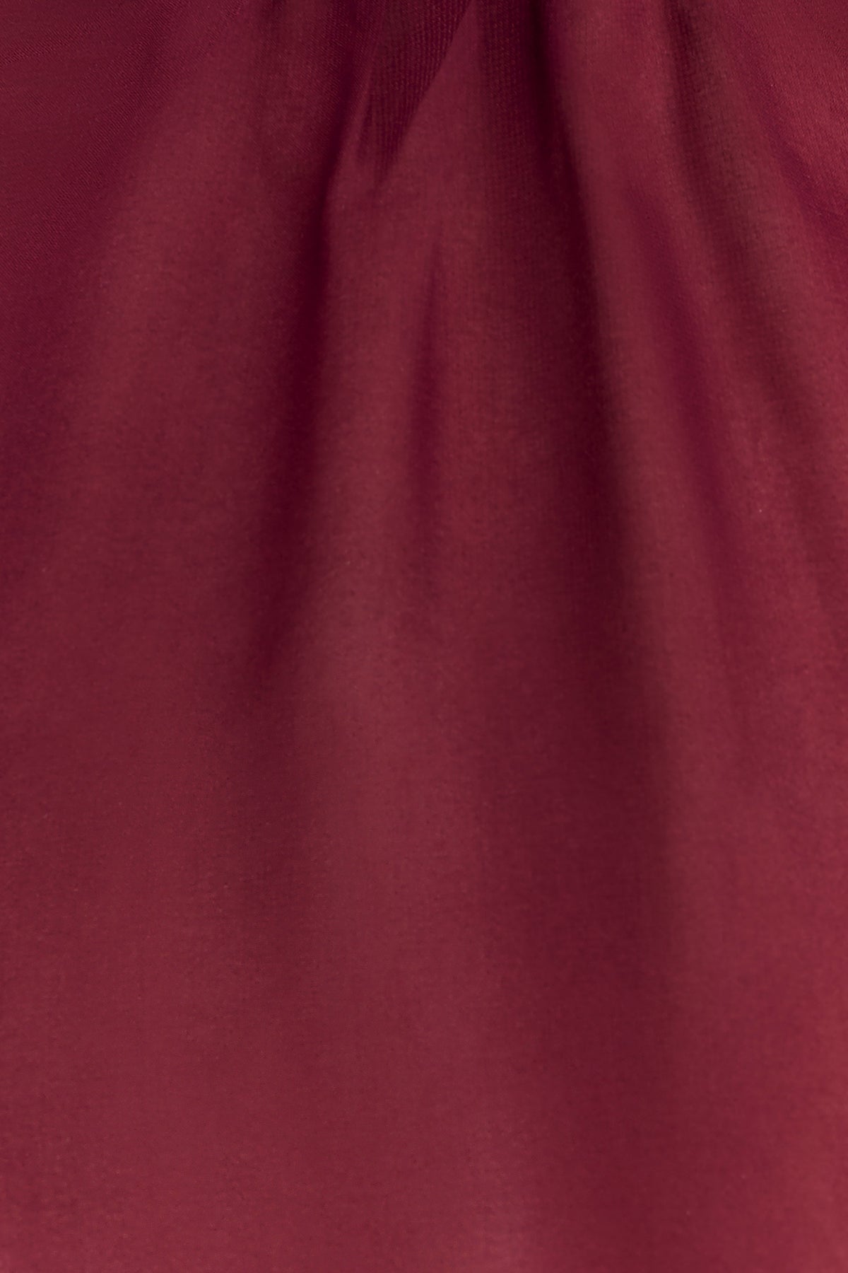 Nimah Chiffon Ruffle Mini Dress - Wine