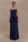 Roisin Slinky Maxi Dress - Navy