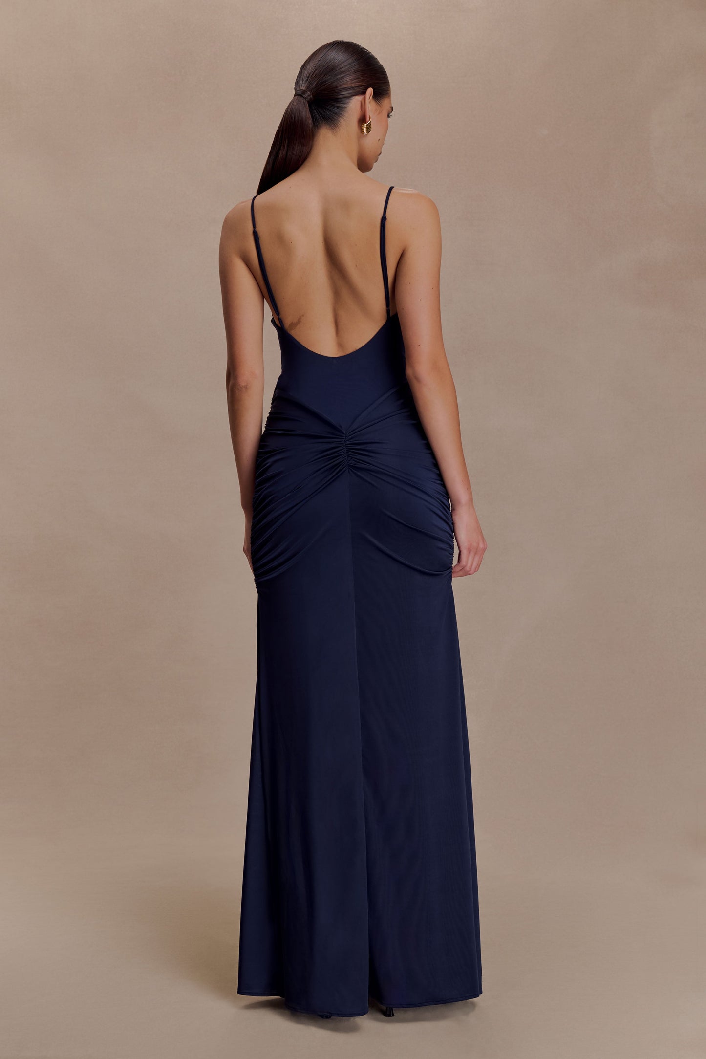 Roisin Slinky Maxi Dress - Navy