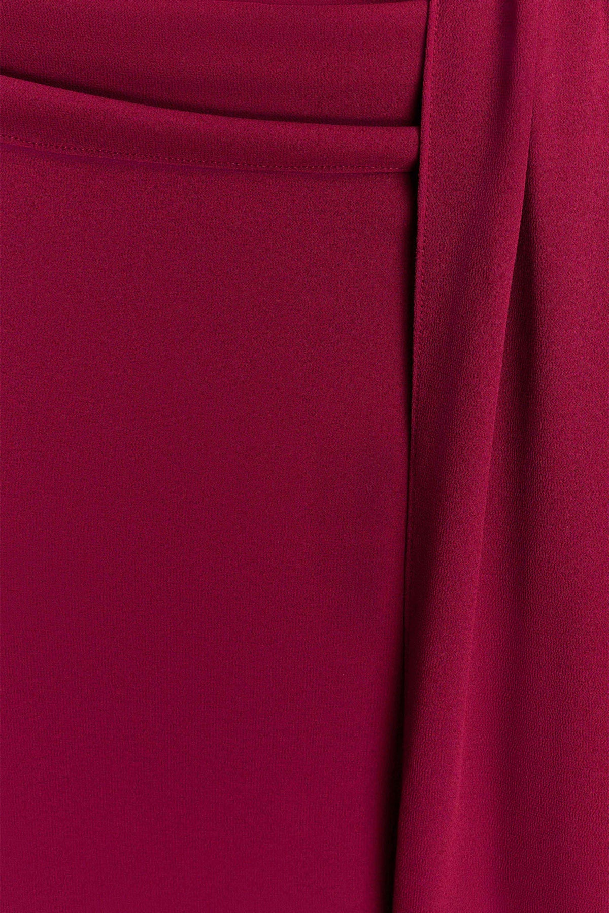 Celina Chiffon Halter Top With Hardware - Cherry Red #7