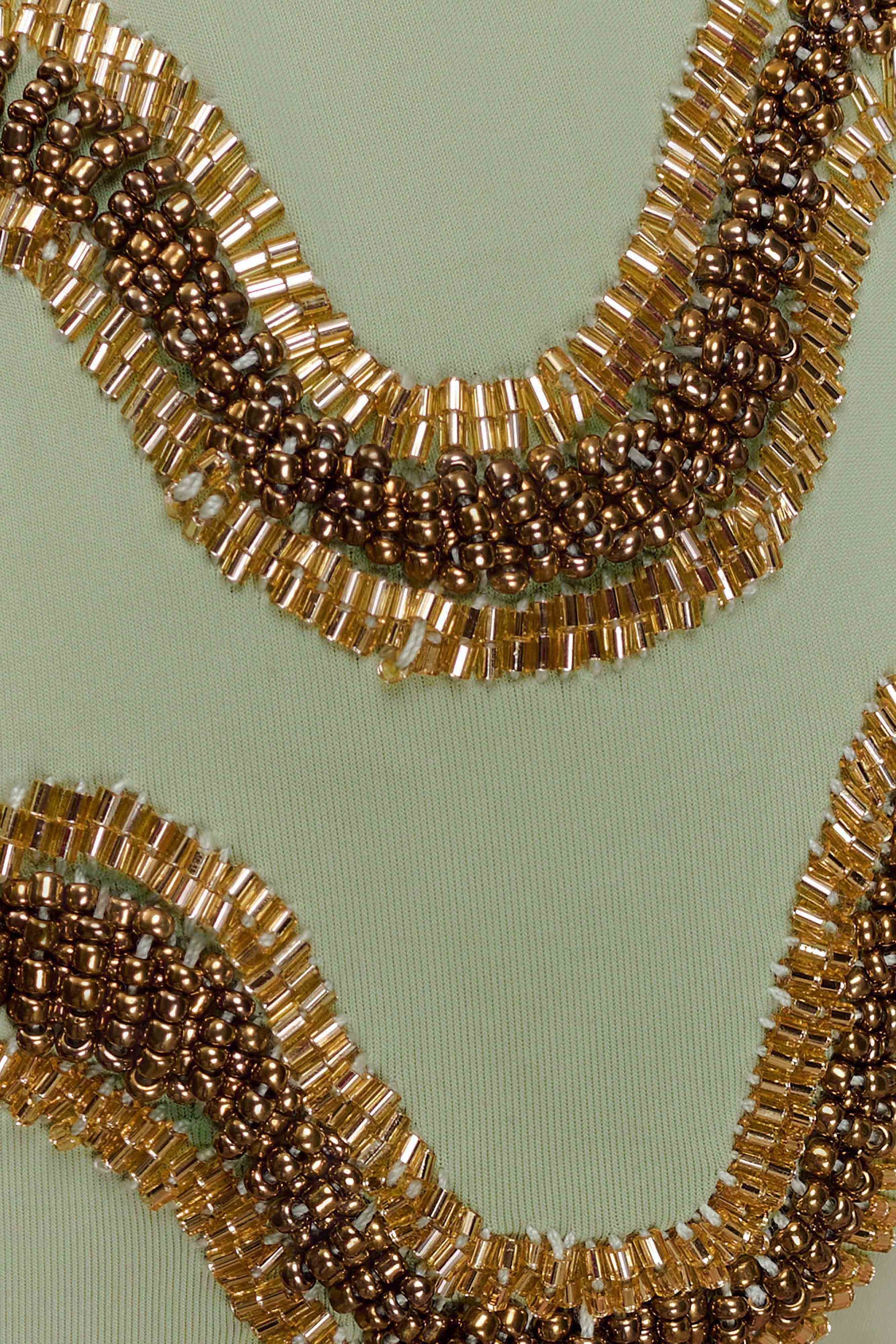 Robyn Beaded Bikini Bottom - Sage #4