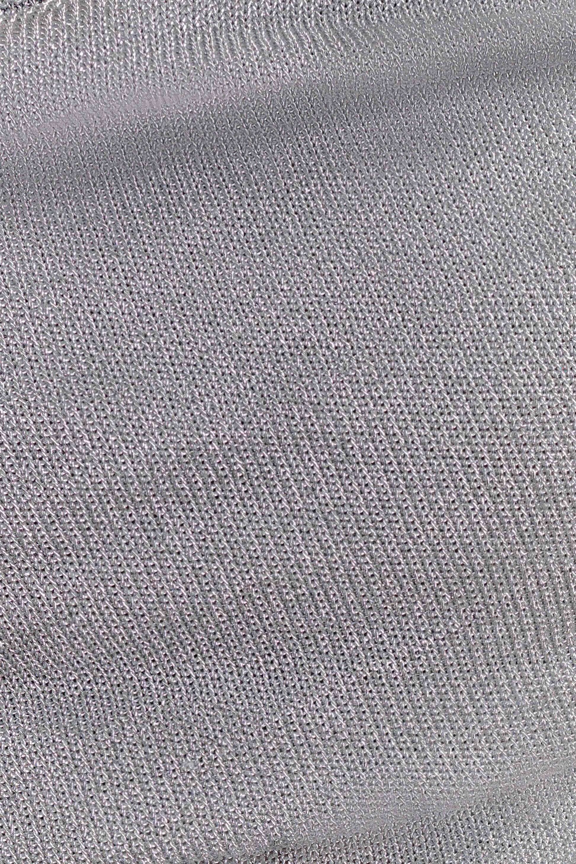 Corah Lurex Drape Knit Top - Silver #8