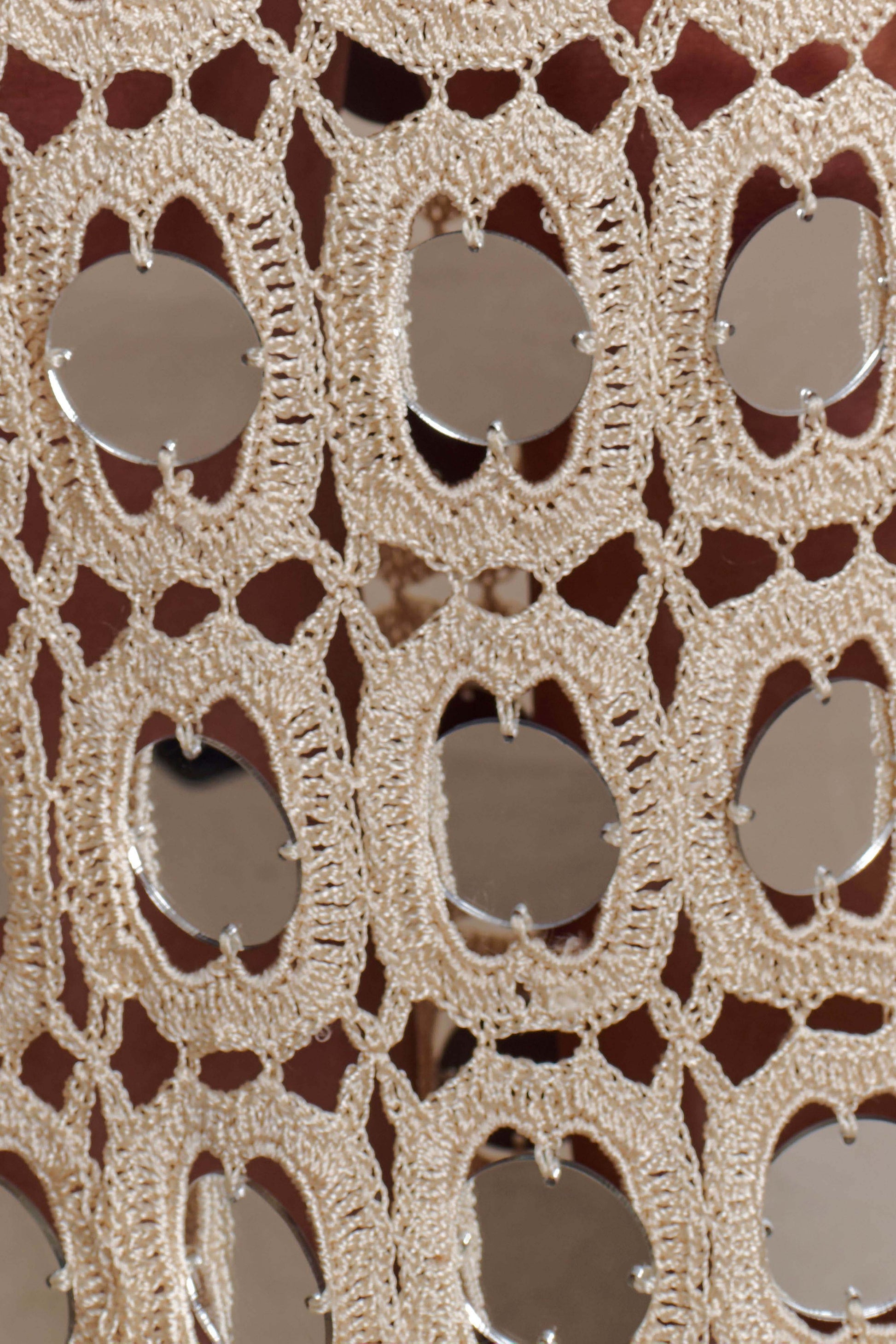 Noel Mirror Knit Midi Skirt - Beige #4