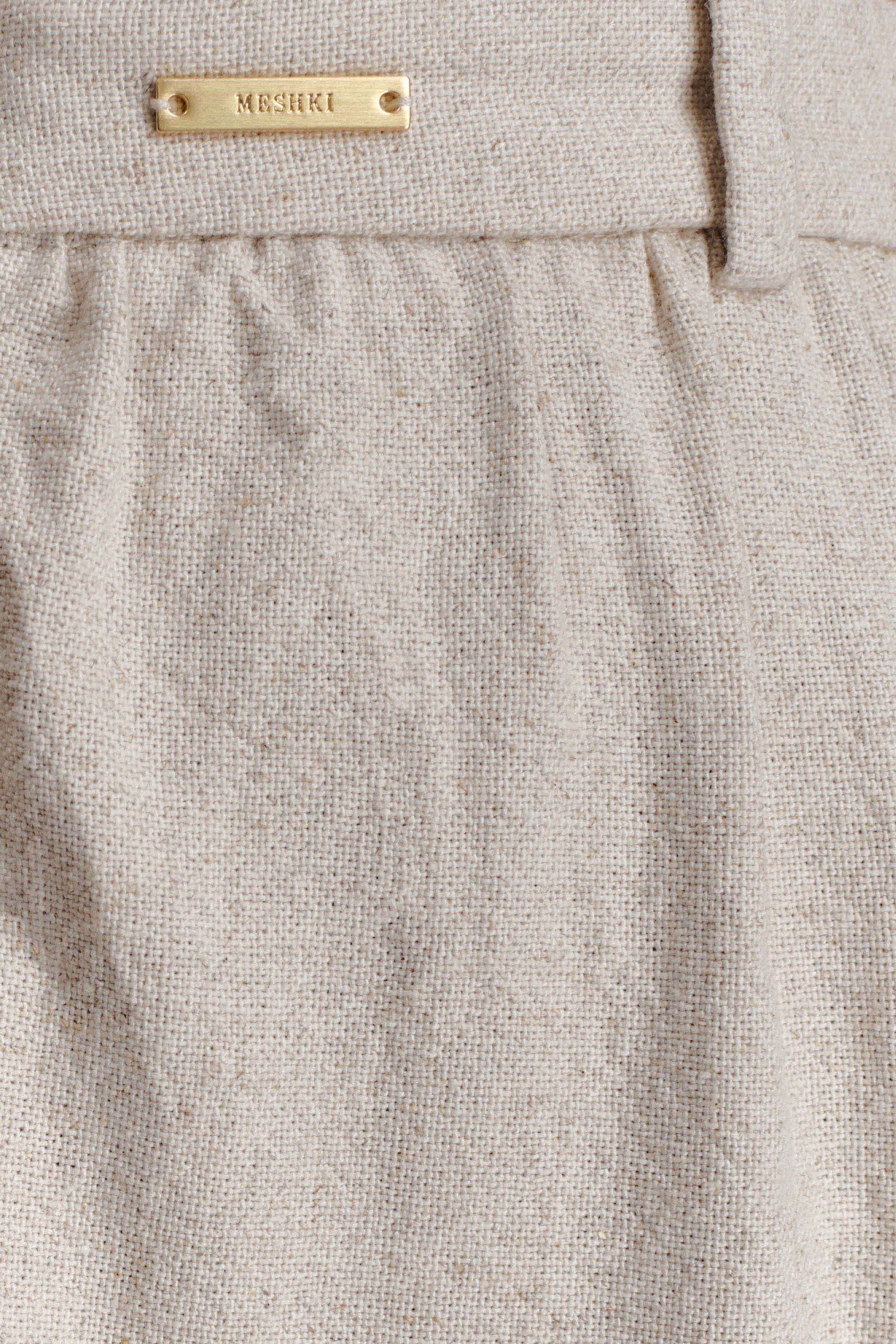 Gabby Straight Leg Linen Pants - Natural #9