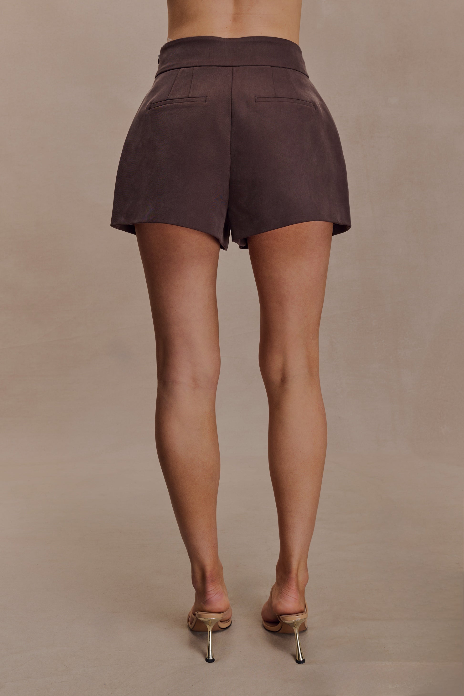 Alden High Waisted Short - Chocolate #2