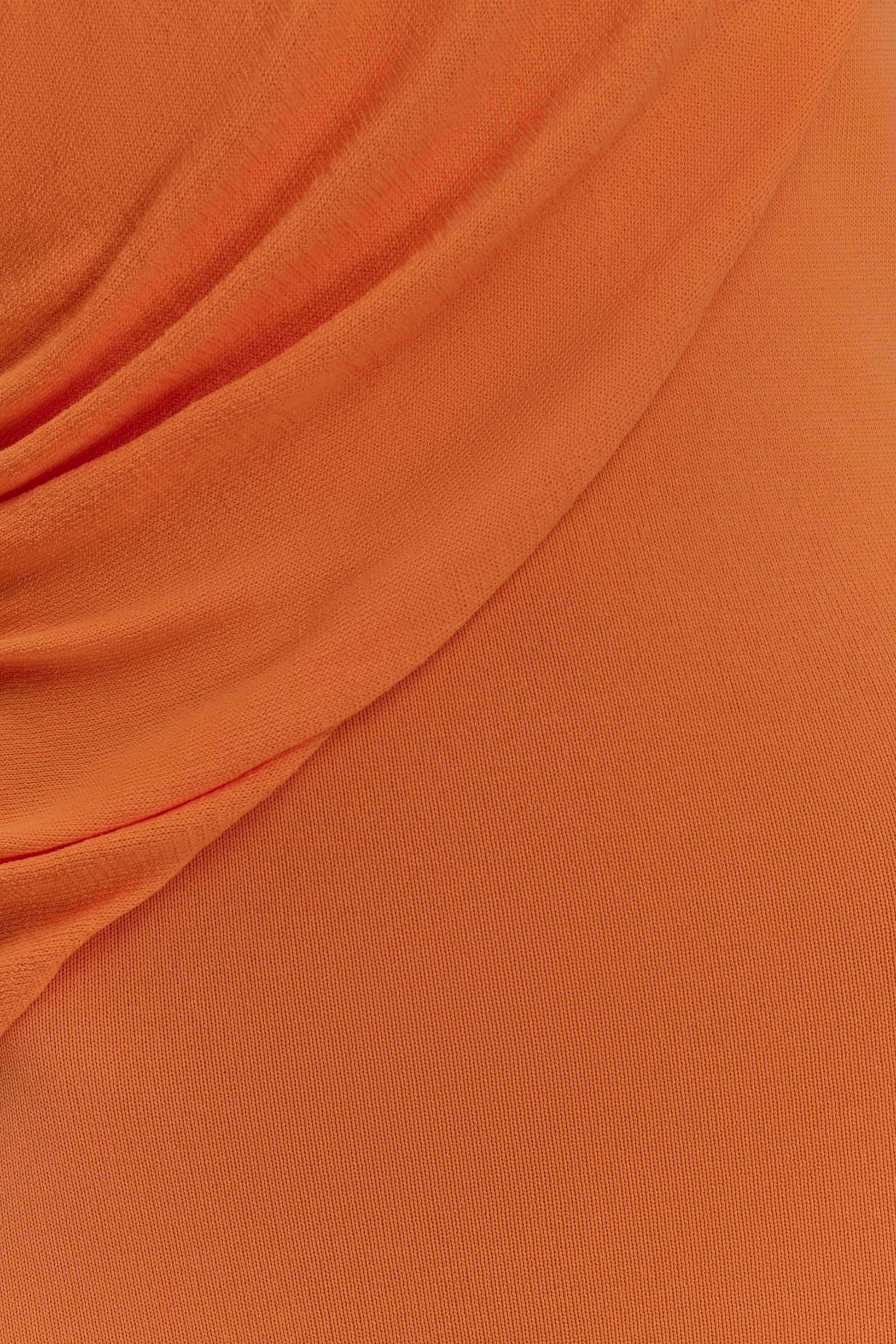 Elma Halter Knit Maxi Dress - Orange #5