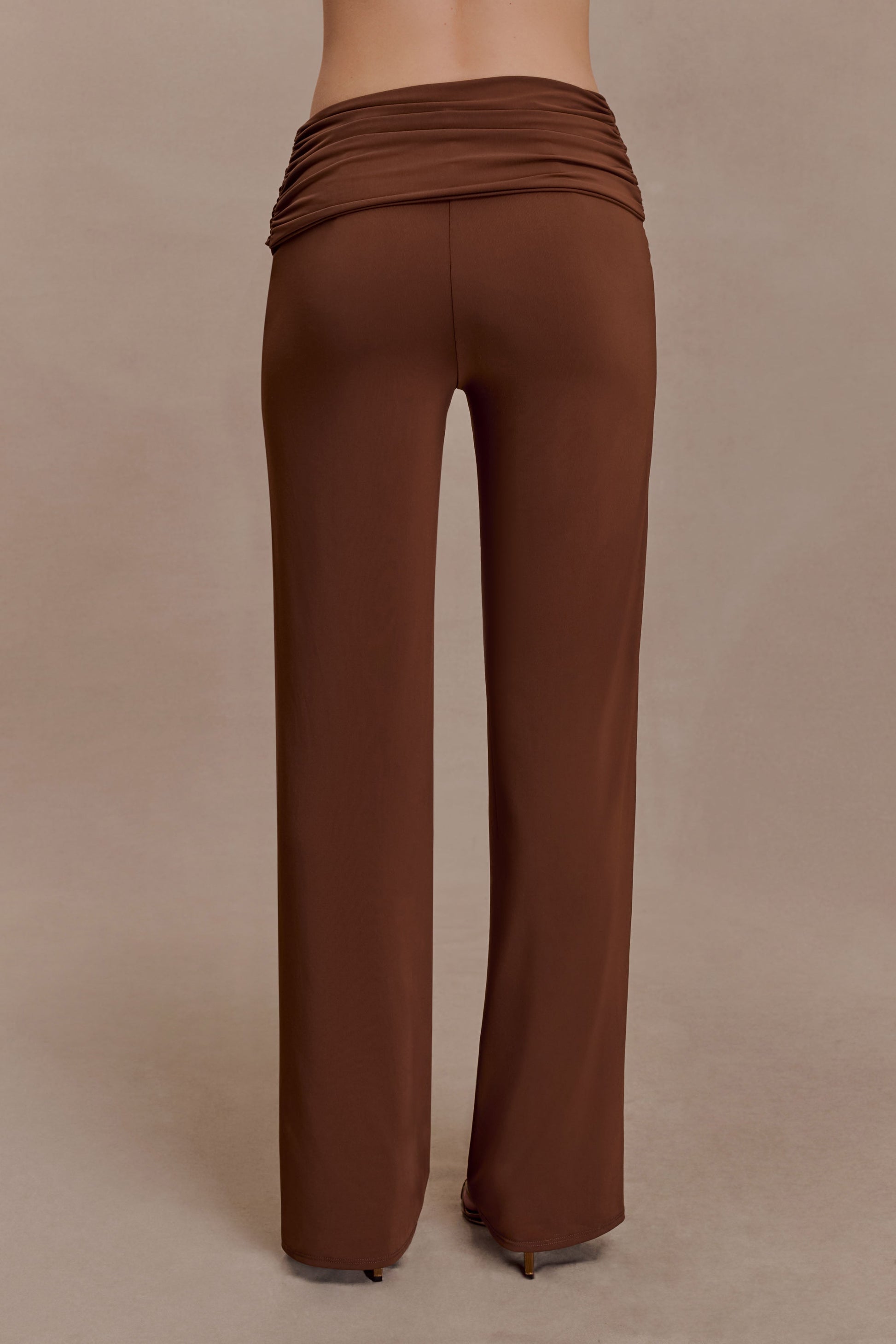 Lydia Slinky Straight Leg Pants - Chocolate #5